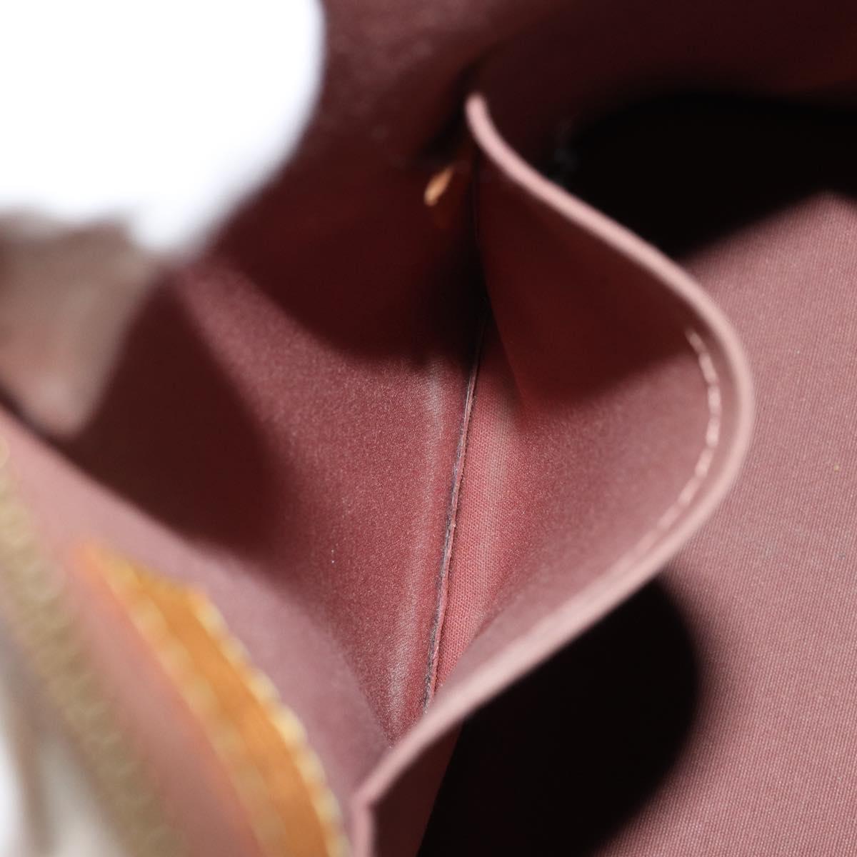 LOUIS VUITTON Monogram Vernis Alma PM Hand Bag Beige M90170 LV Auth 146112