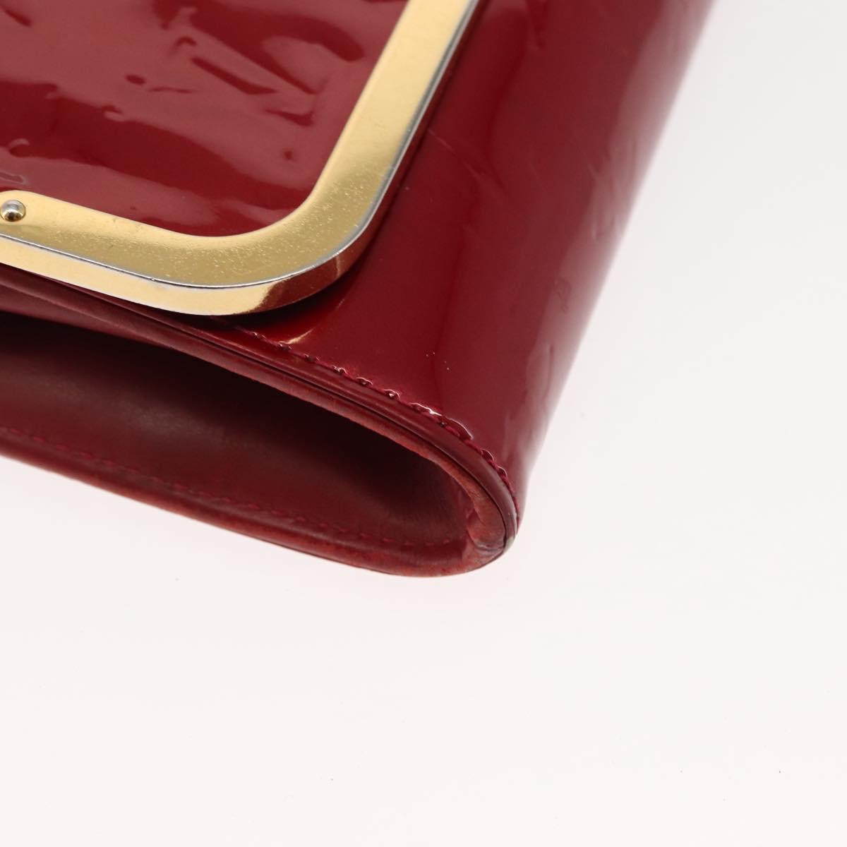 LOUIS VUITTON Monogram Vernis Rossmore MM Bag Pomme D'amour M91550 Auth 146113