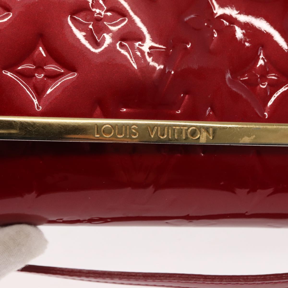LOUIS VUITTON Monogram Vernis Rossmore MM Bag Pomme D'amour M91550 Auth 146113