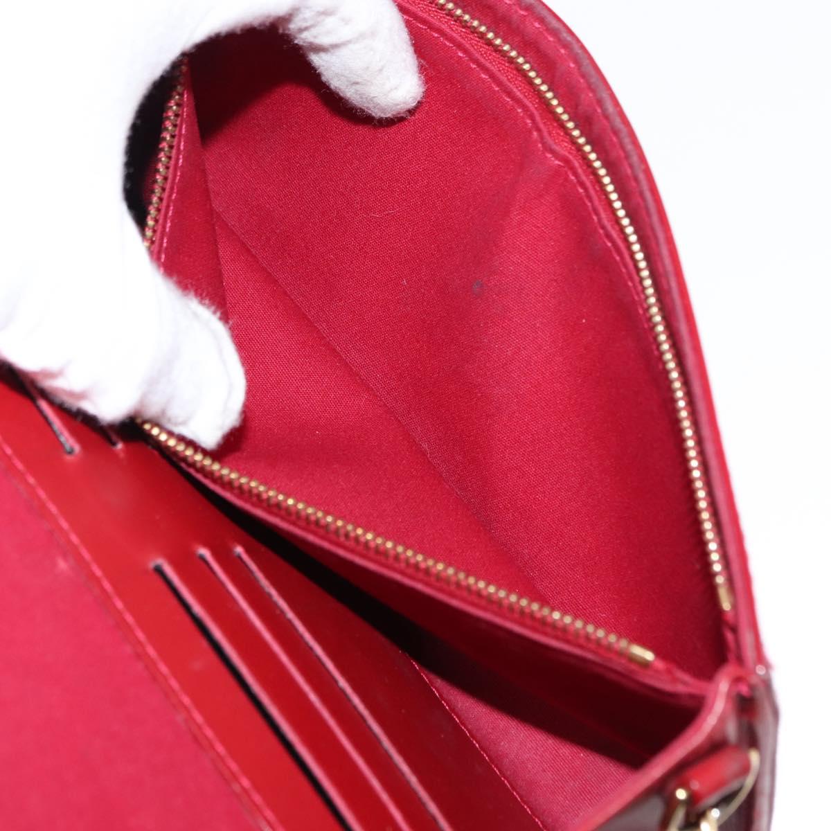 LOUIS VUITTON Monogram Vernis Rossmore MM Bag Pomme D'amour M91550 Auth 146113