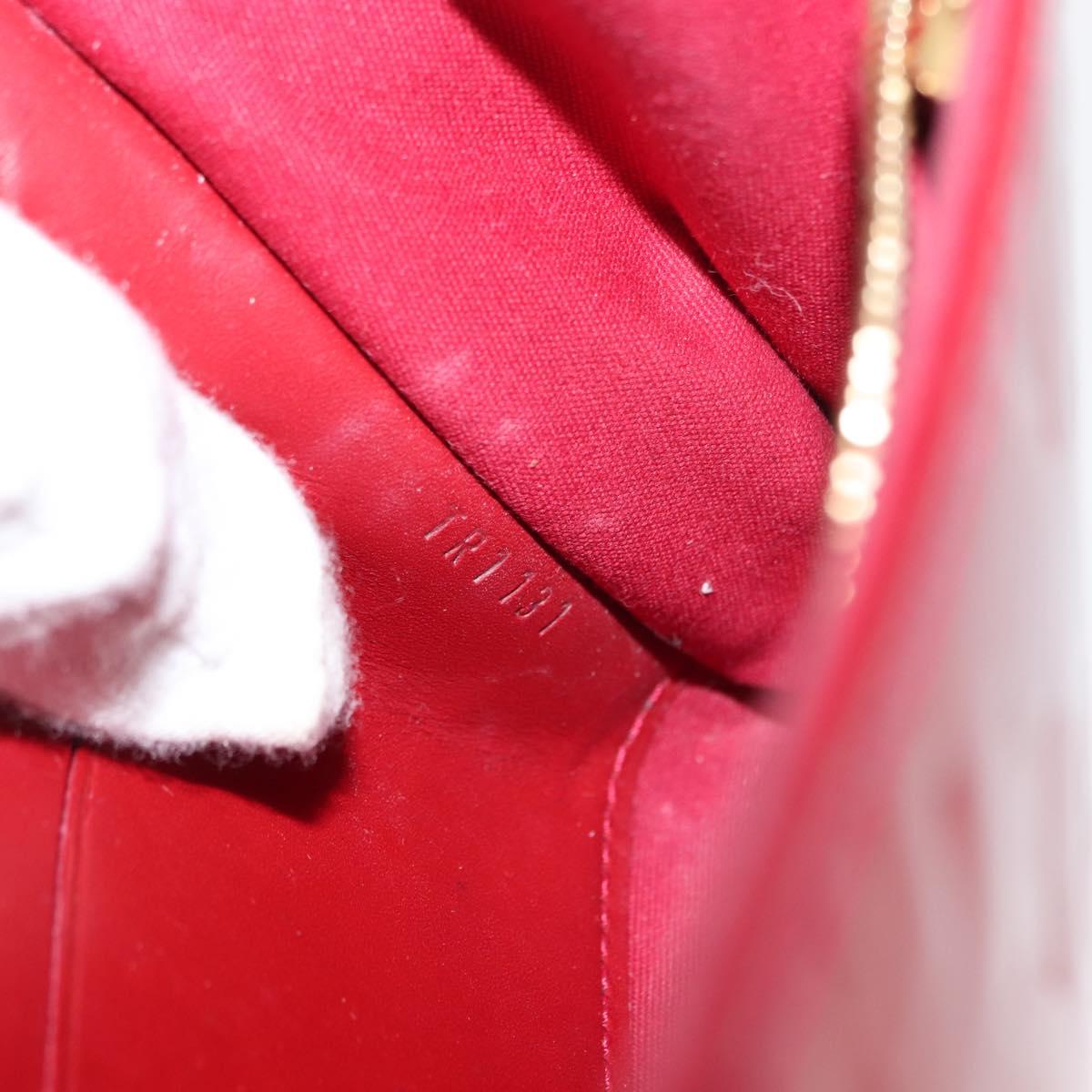 LOUIS VUITTON Monogram Vernis Rossmore MM Bag Pomme D'amour M91550 Auth 146113