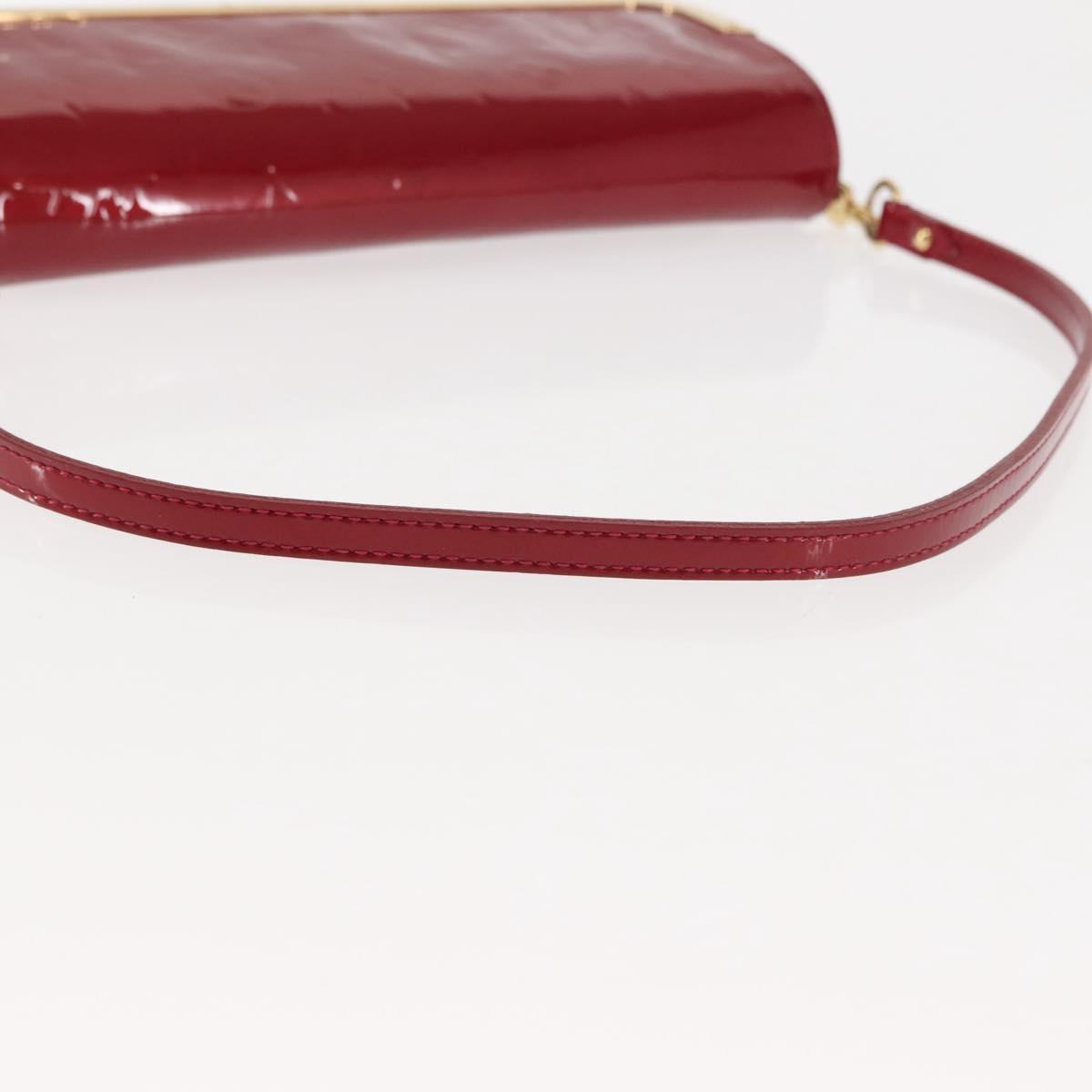 LOUIS VUITTON Monogram Vernis Rossmore MM Bag Pomme D'amour M91550 Auth 146113