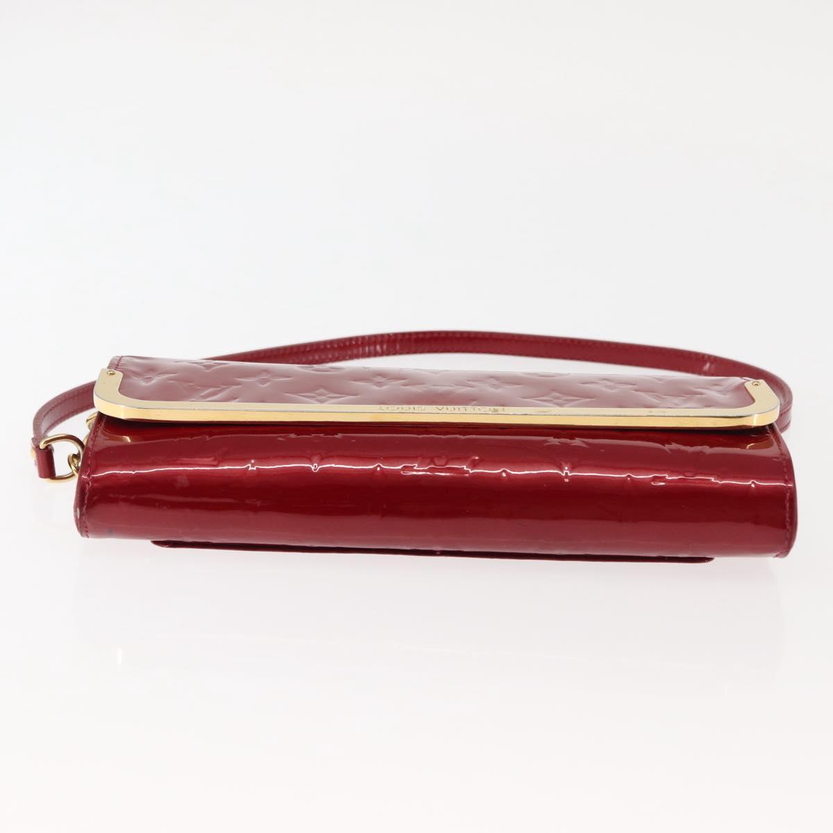 LOUIS VUITTON Monogram Vernis Rossmore MM Bag Pomme D'amour M91550 Auth 146113