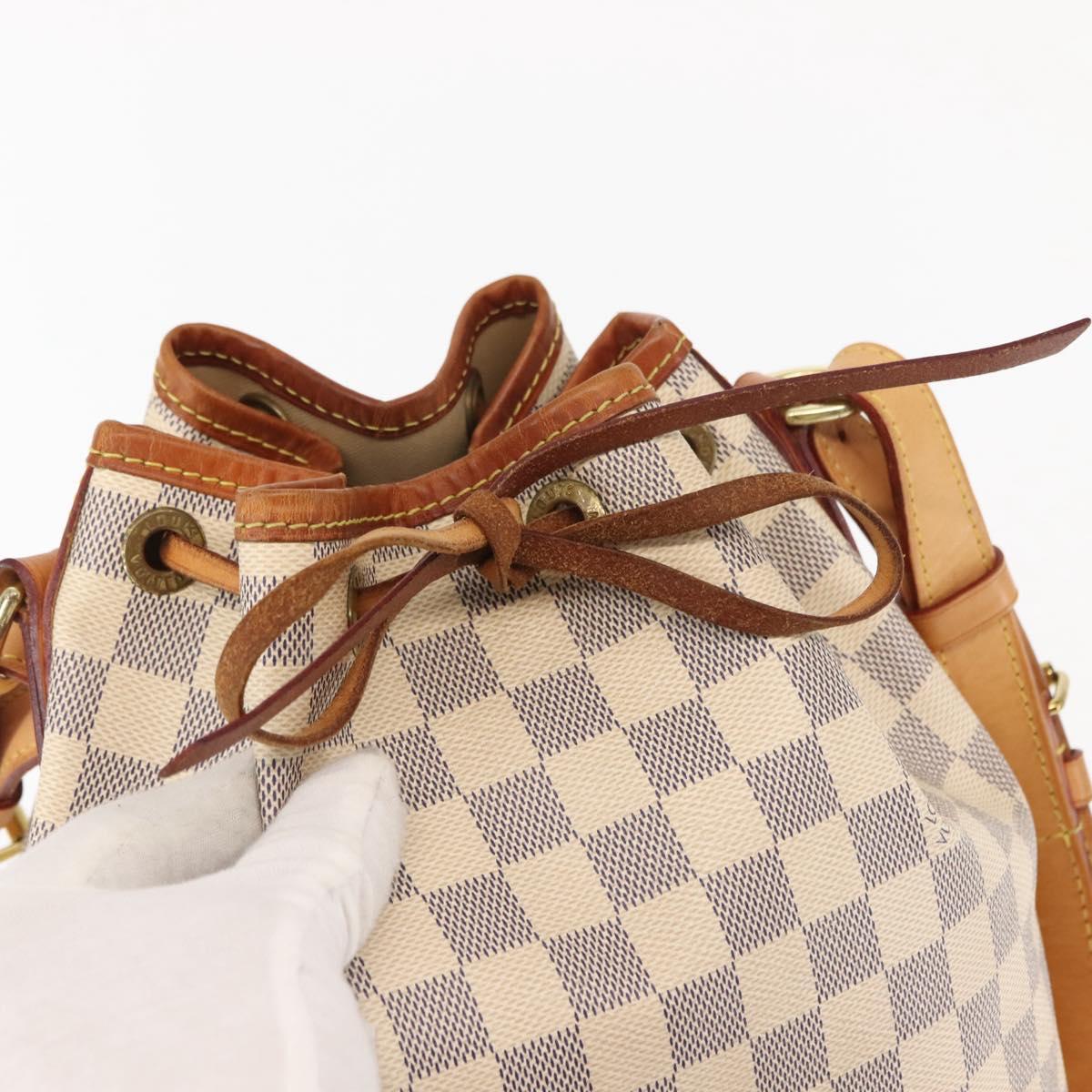 LOUIS VUITTON Damier Azur Noe BB Shoulder Bag N41220 LV Auth 146114