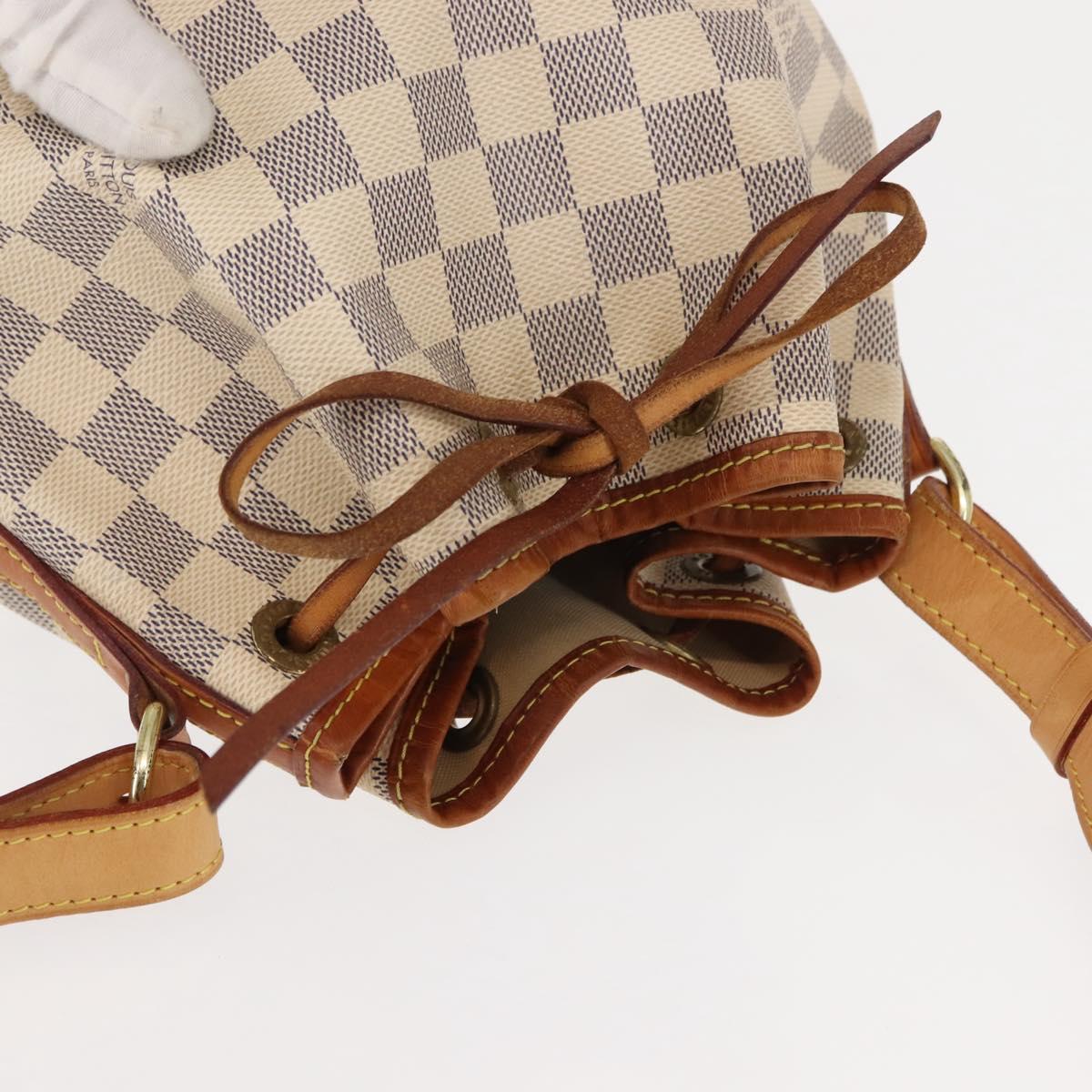 LOUIS VUITTON Damier Azur Noe BB Shoulder Bag N41220 LV Auth 146114