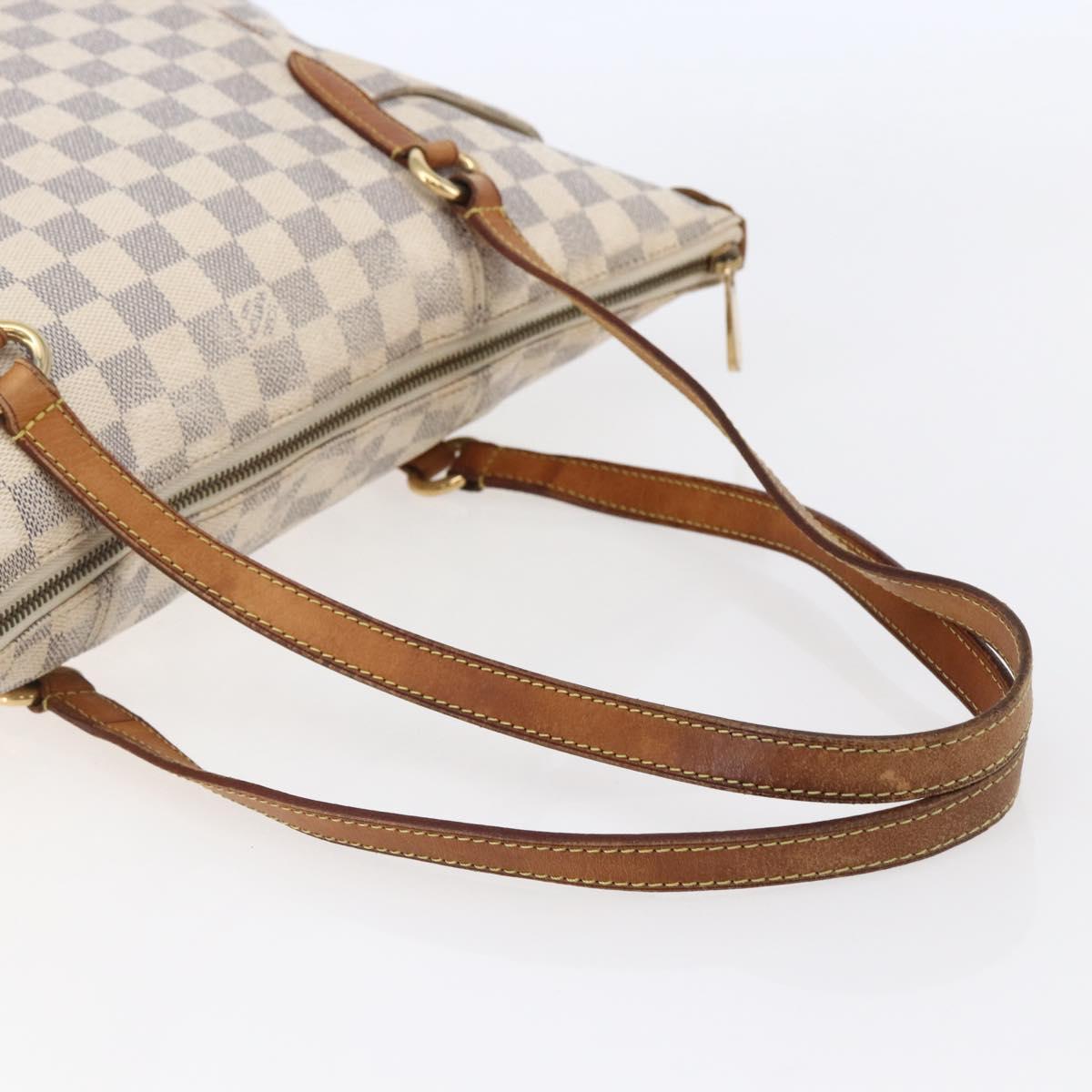 LOUIS VUITTON Damier Azur Totally MM Tote Bag N51262 LV Auth 146115