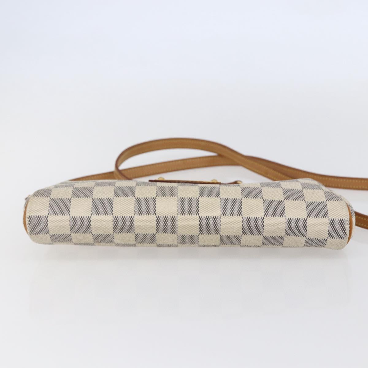 LOUIS VUITTON Damier Azur Eva Shoulder Bag 2way N55214 LV Auth 146116