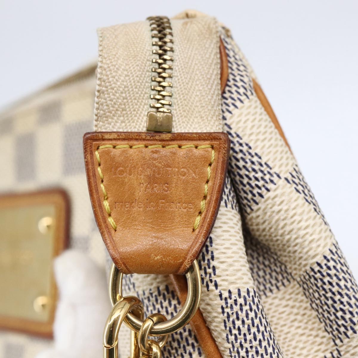 LOUIS VUITTON Damier Azur Eva Shoulder Bag 2way N55214 LV Auth 146116