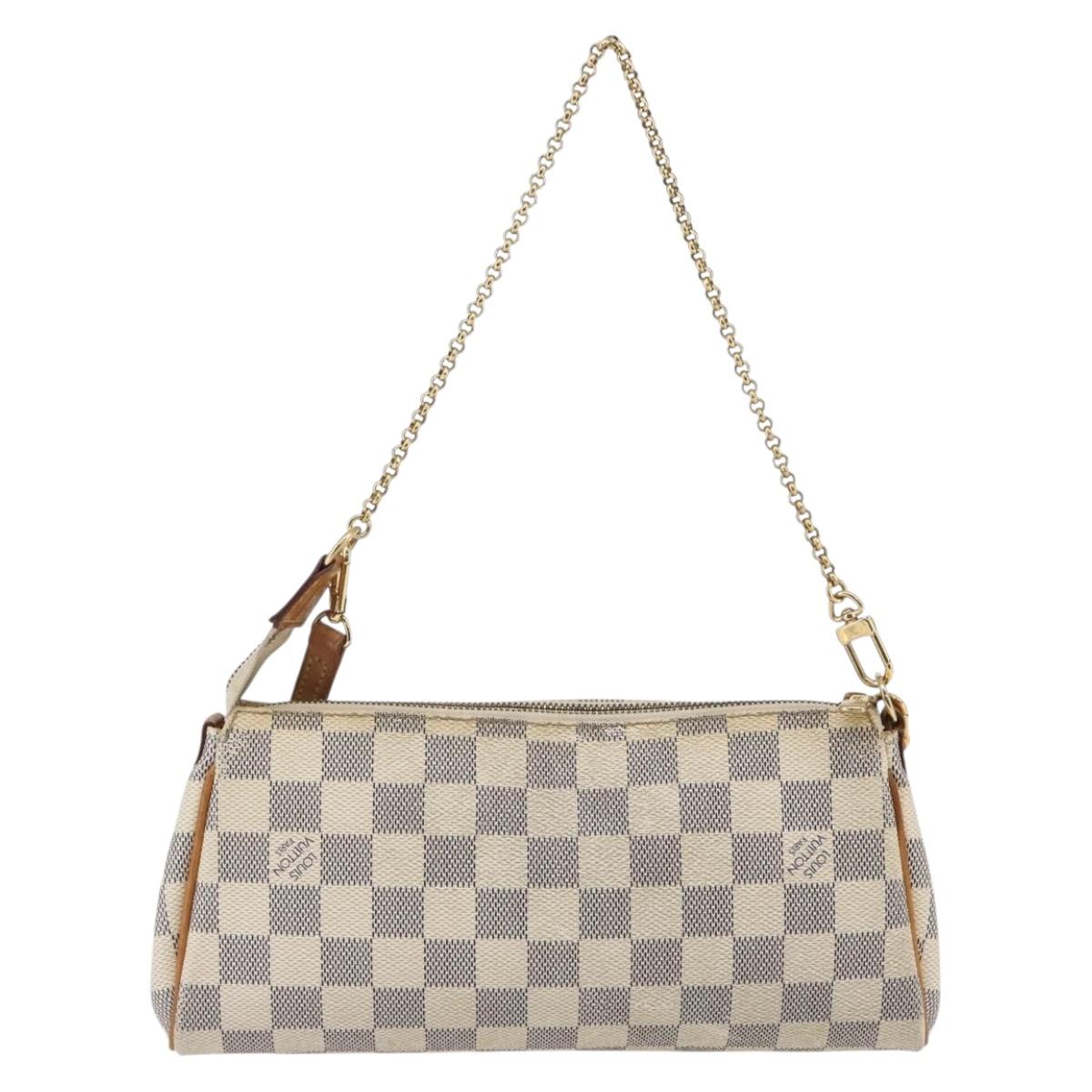 LOUIS VUITTON Damier Azur Eva Shoulder Bag 2way N55214 LV Auth 146116