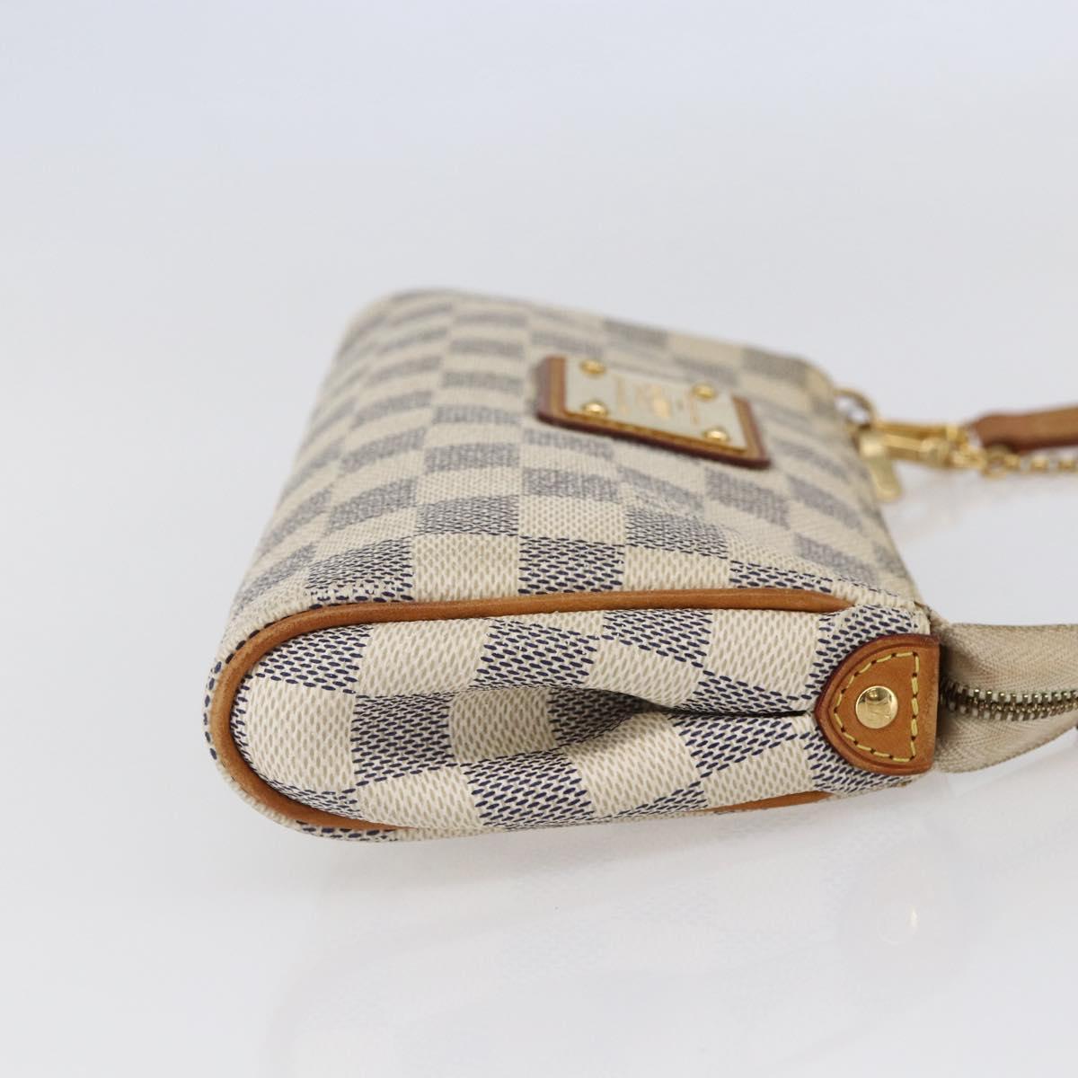 LOUIS VUITTON Damier Azur Eva Shoulder Bag 2way N55214 LV Auth 146116