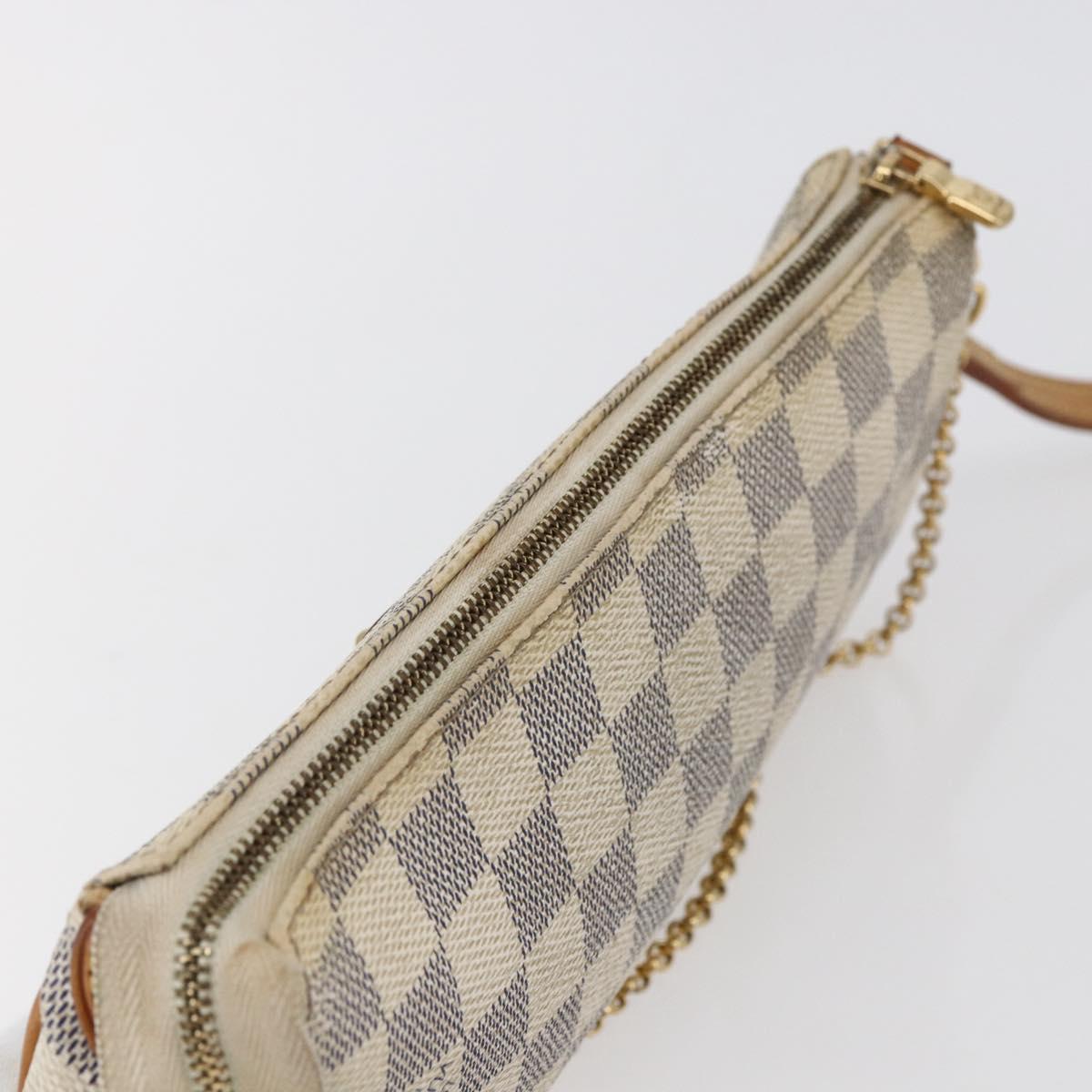 LOUIS VUITTON Damier Azur Eva Shoulder Bag 2way N55214 LV Auth 146116