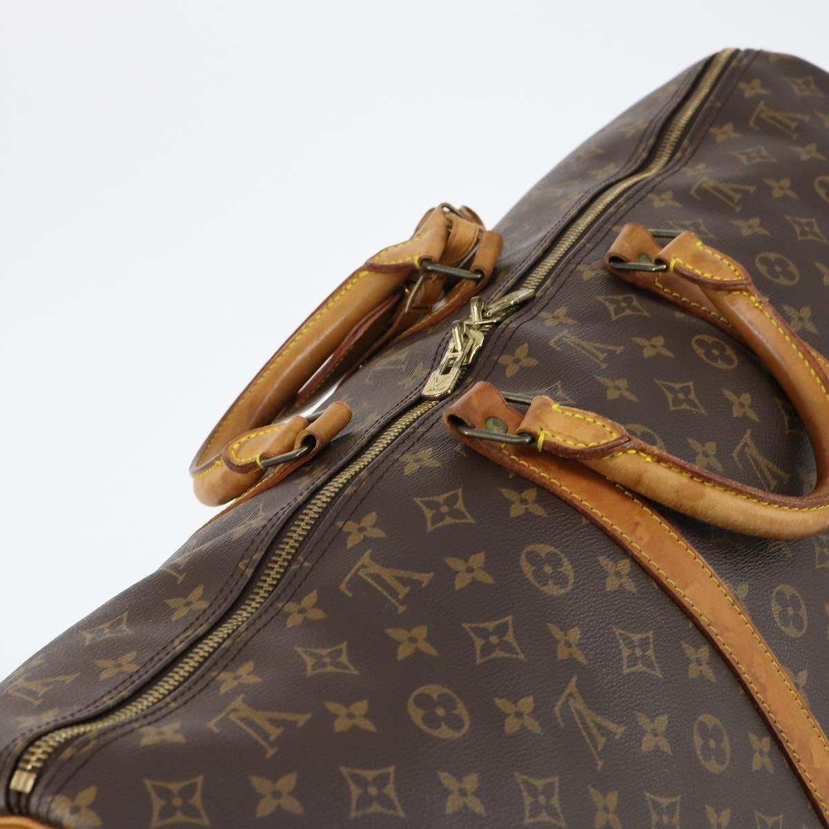 LOUIS VUITTON Monogram Keepall Bandouliere 60 Boston Bag M41412 LV Auth 146122
