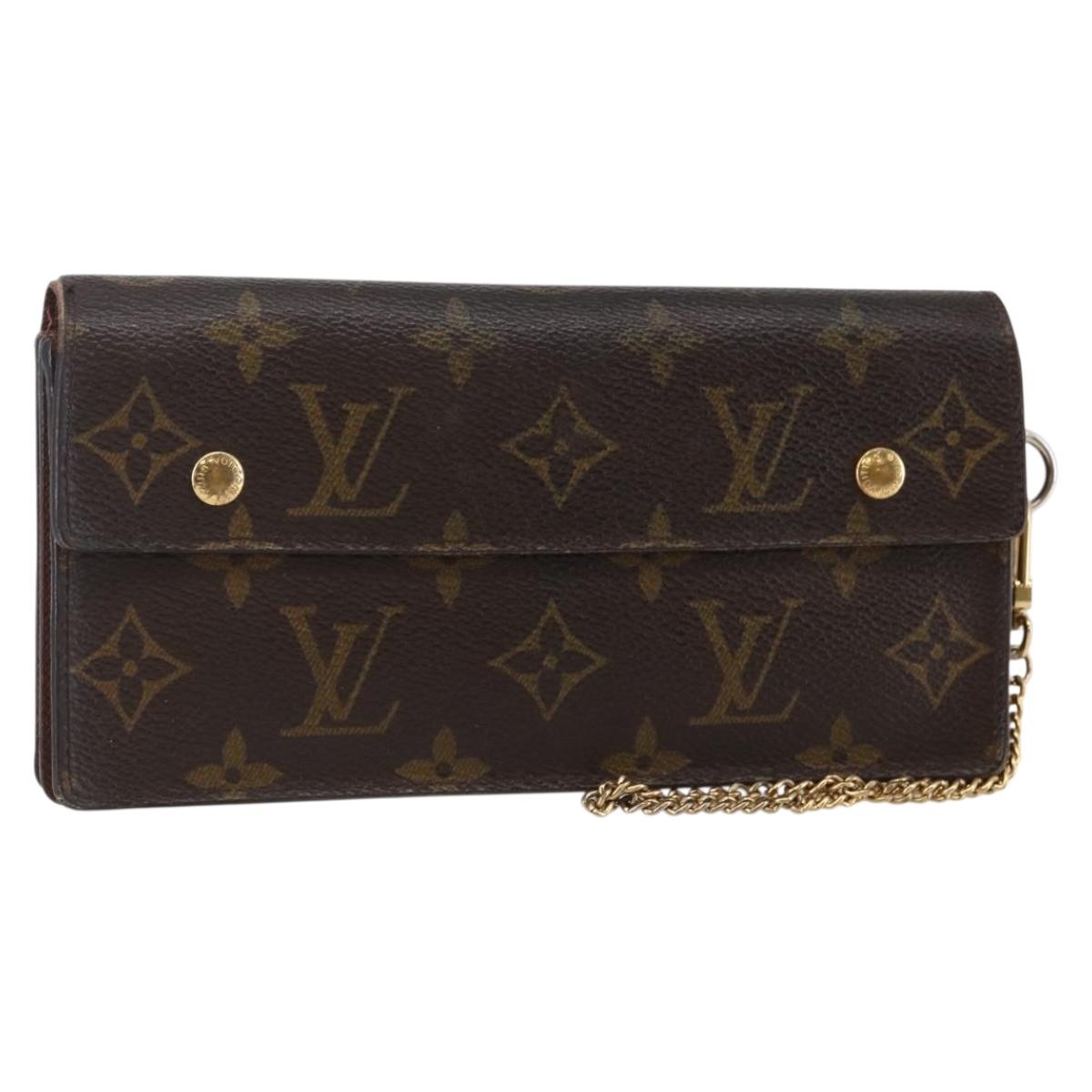 LOUIS VUITTON Monogram Portefeuille Acordion Long Wallet M58008 LV Auth 146124