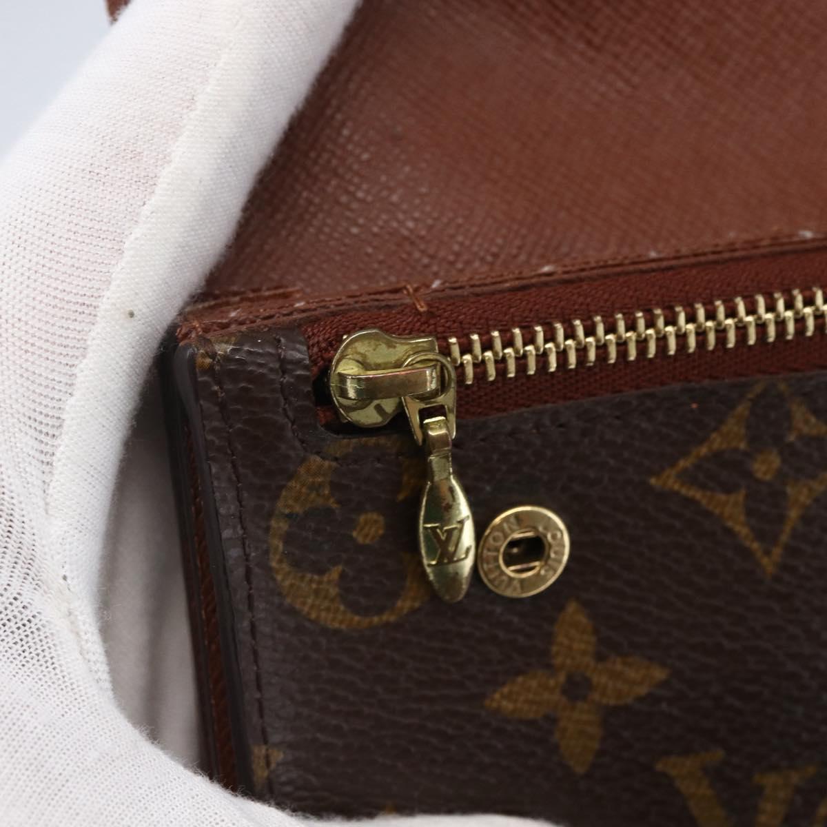 LOUIS VUITTON Monogram Portefeuille Acordion Long Wallet M58008 LV Auth 146124