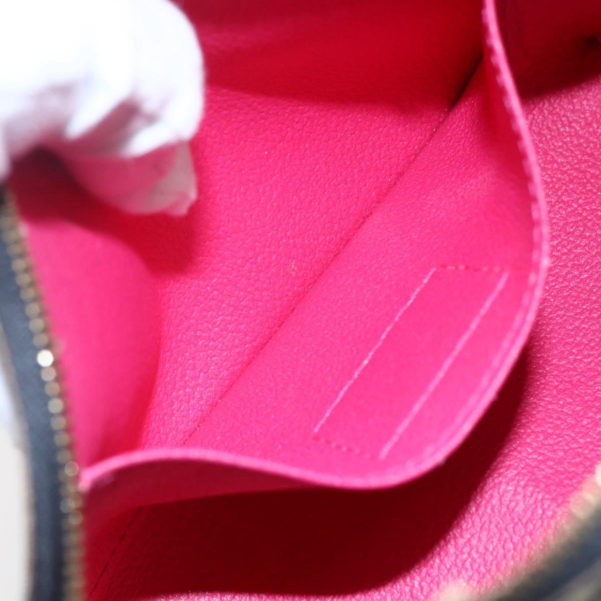 LOUIS VUITTON Multicolor Pochette Cosmetic Pouch Black M47355 LV Auth 146125