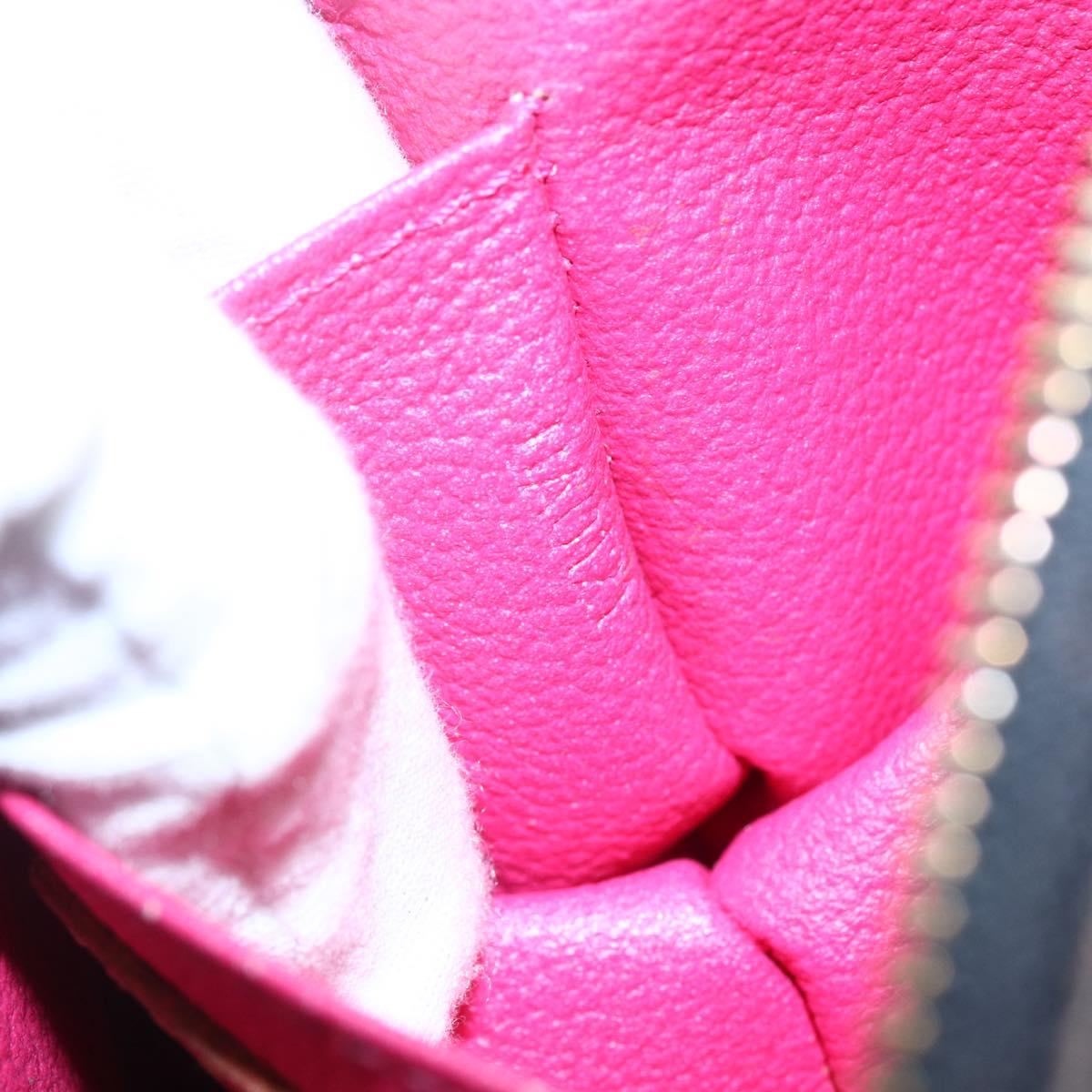 LOUIS VUITTON Multicolor Pochette Cosmetic Pouch Black M47355 LV Auth 146125