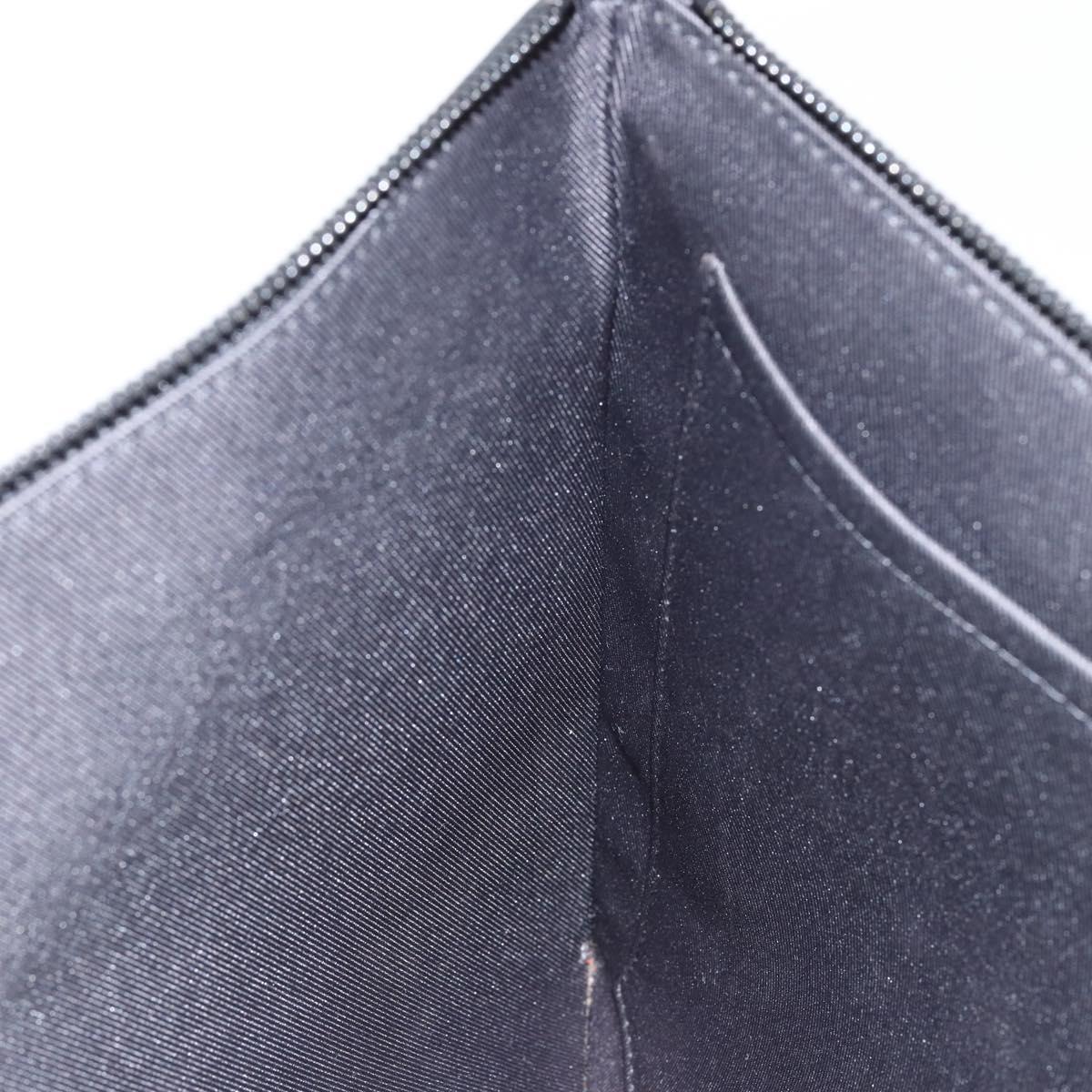 LOUIS VUITTON taiga rainbow Chain Pochette A4 Bag Black M30347 LV Auth 146128