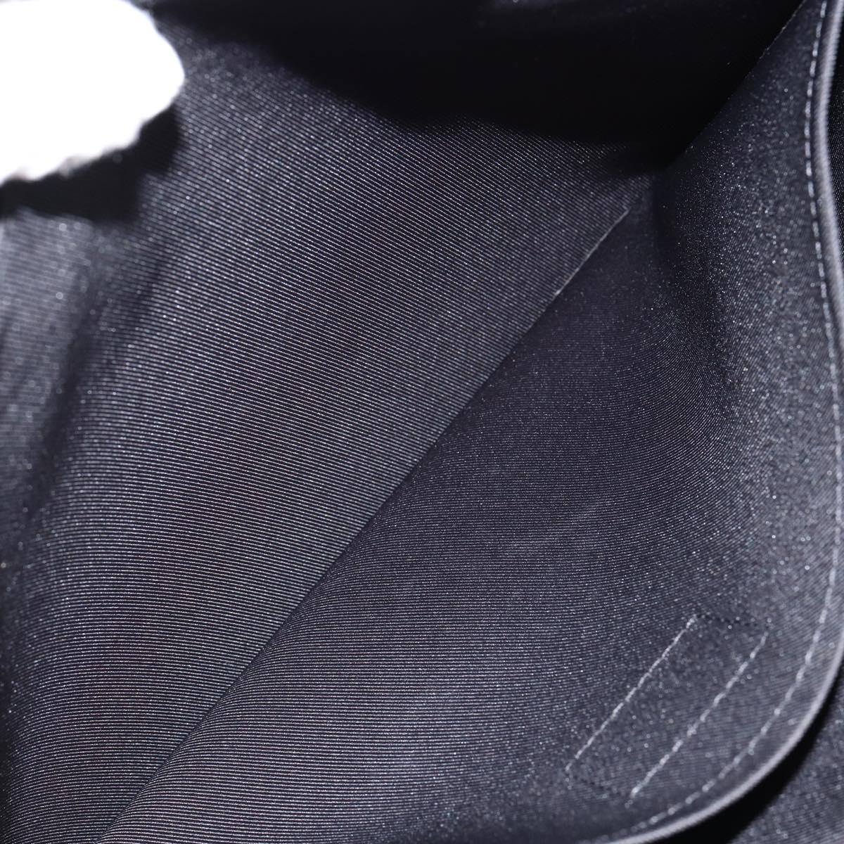 LOUIS VUITTON taiga rainbow Chain Pochette A4 Bag Black M30347 LV Auth 146128