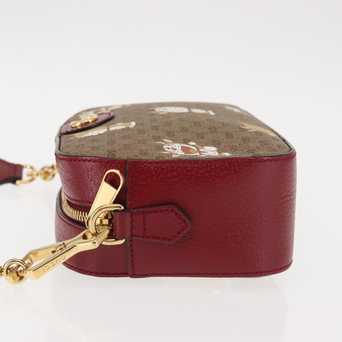 GUCCI Micro GG Supreme GG Marmont Doraemon Collaboration Bag 574886 Auth 146130