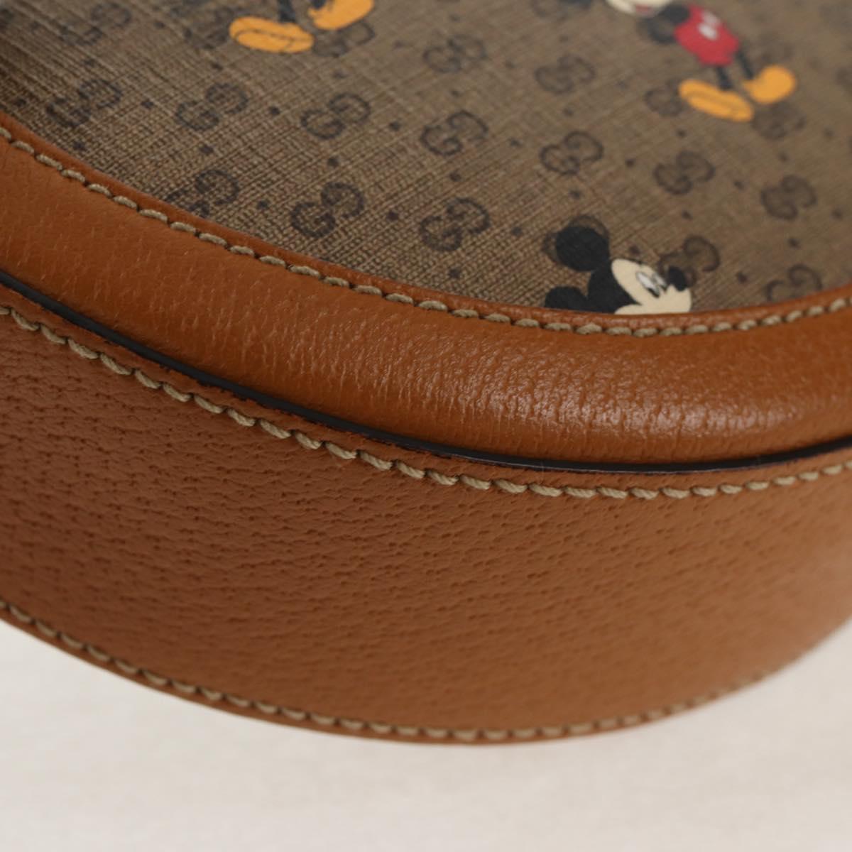 GUCCI Micro GG Supreme Disney Collaboration Bag PVC Beige 603938 Auth 146131SM