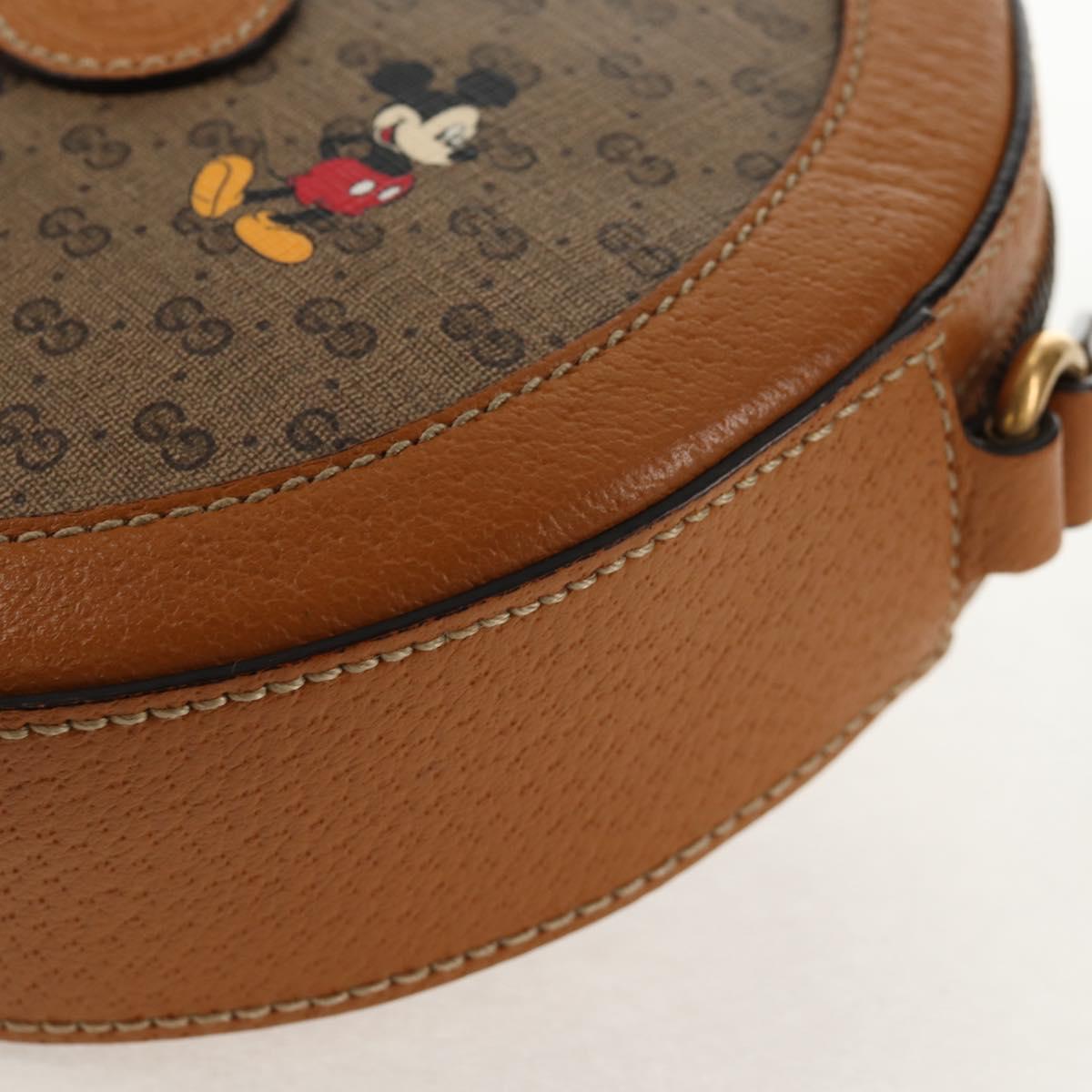 GUCCI Micro GG Supreme Disney Collaboration Bag PVC Beige 603938 Auth 146131M