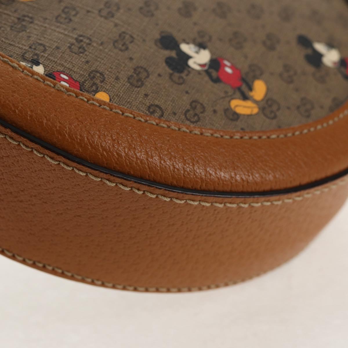 GUCCI Micro GG Supreme Disney Collaboration Bag PVC Beige 603938 Auth 146131M