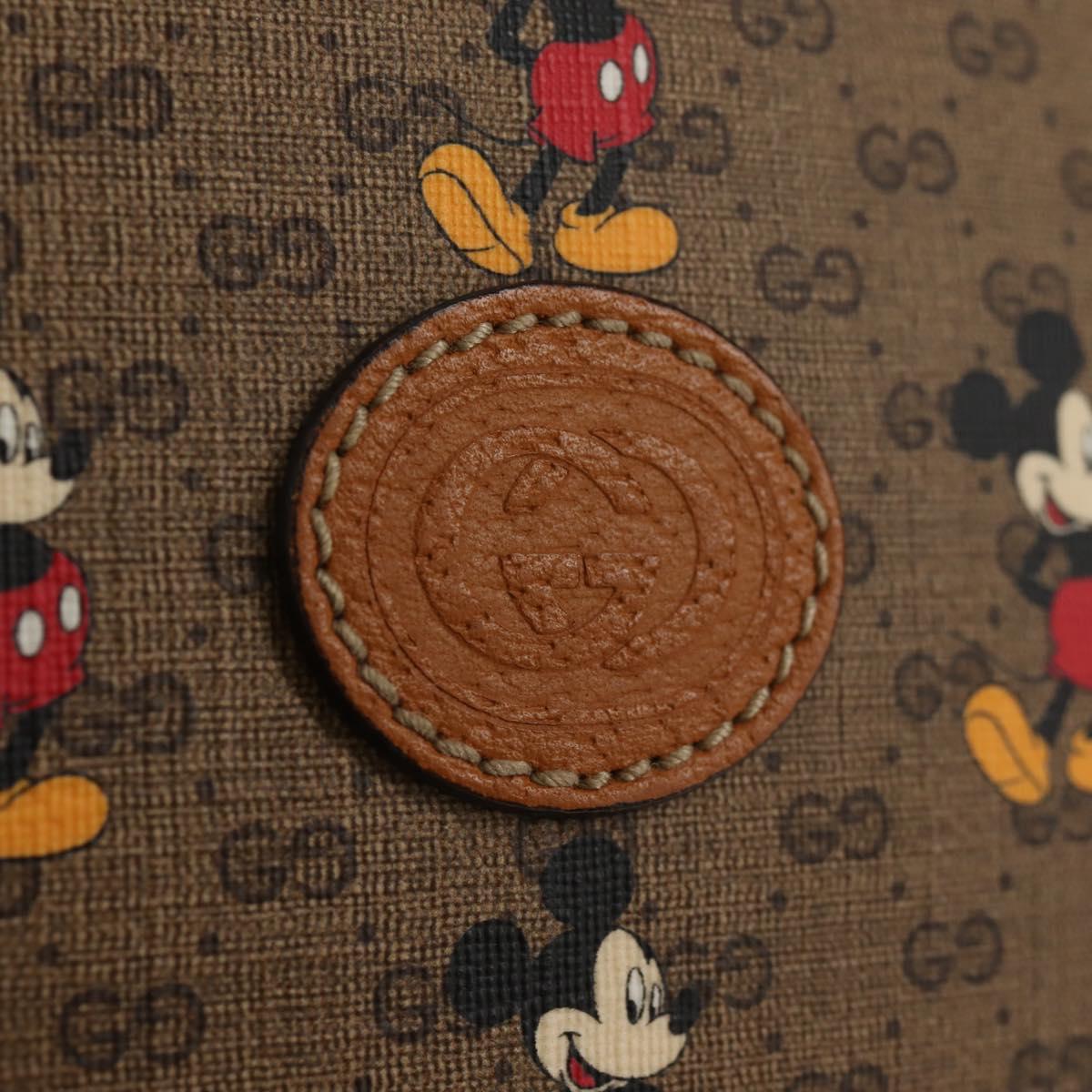 GUCCI Micro GG Supreme Disney Collaboration Bag PVC Beige 603938 Auth 146131M