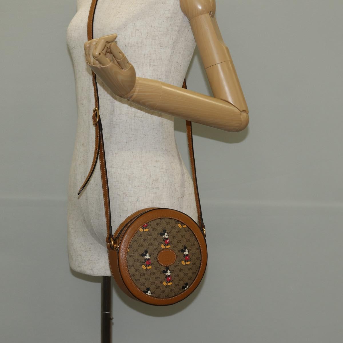 GUCCI Micro GG Supreme Disney Collaboration Bag PVC Beige 603938 Auth 146131SM