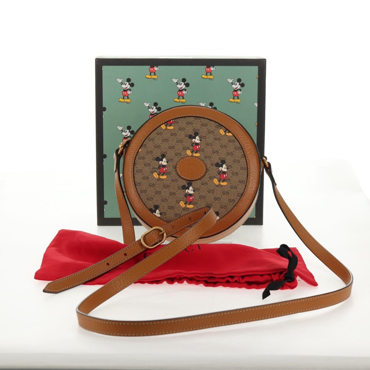 GUCCI Micro GG Supreme Disney Collaboration Bag PVC Beige 603938 Auth 146131M