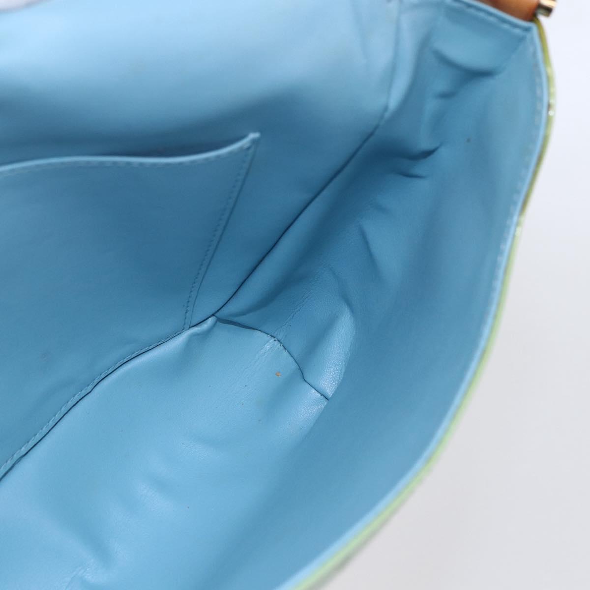 LOUIS VUITTON Monogram Vernis Thompson Street Bag Baby Blue M91009 Auth 146149