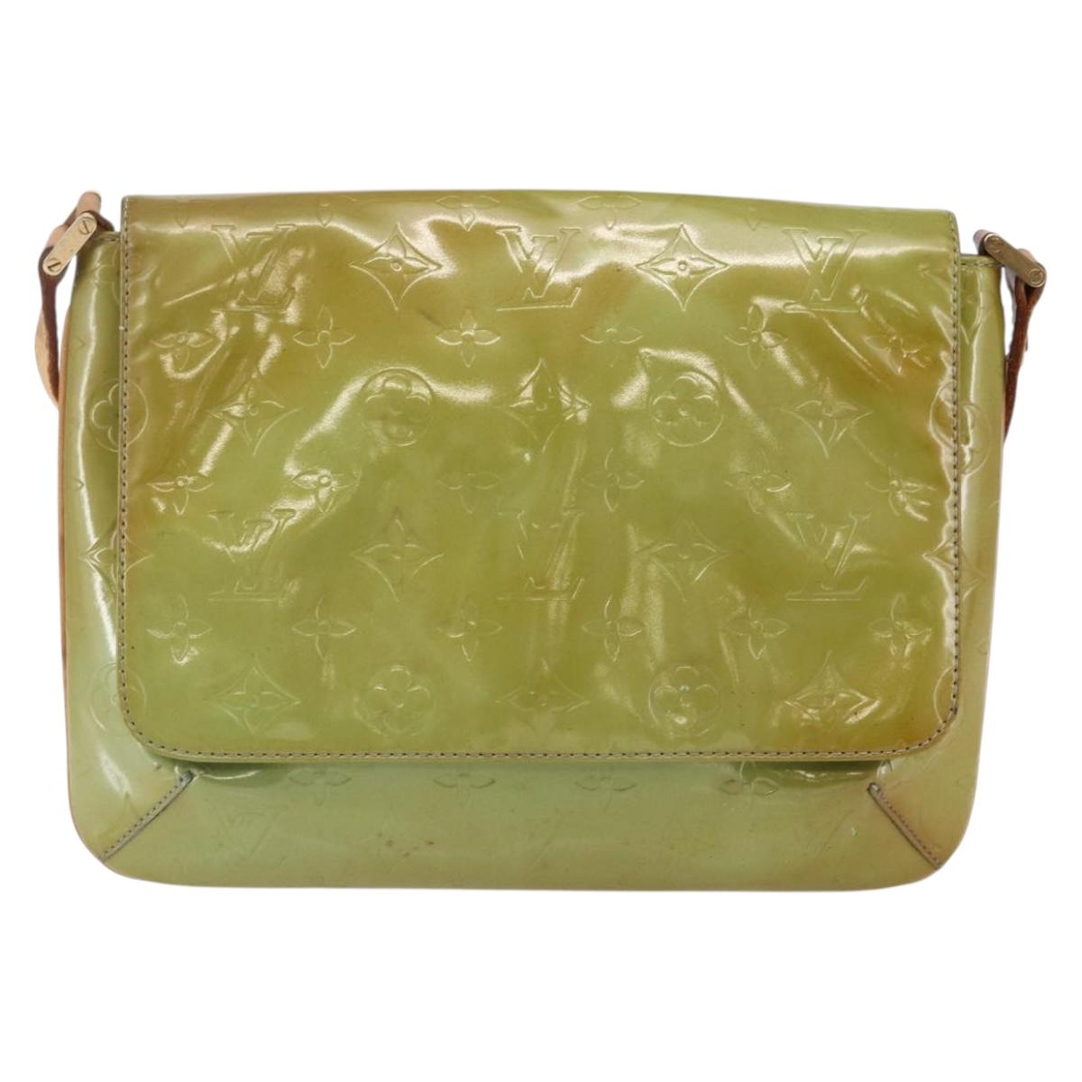 LOUIS VUITTON Monogram Vernis Thompson Street Bag Baby Blue M91009 Auth 146149