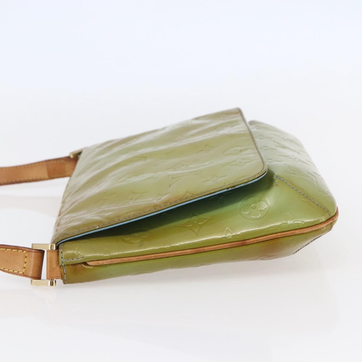 LOUIS VUITTON Monogram Vernis Thompson Street Bag Baby Blue M91009 Auth 146149