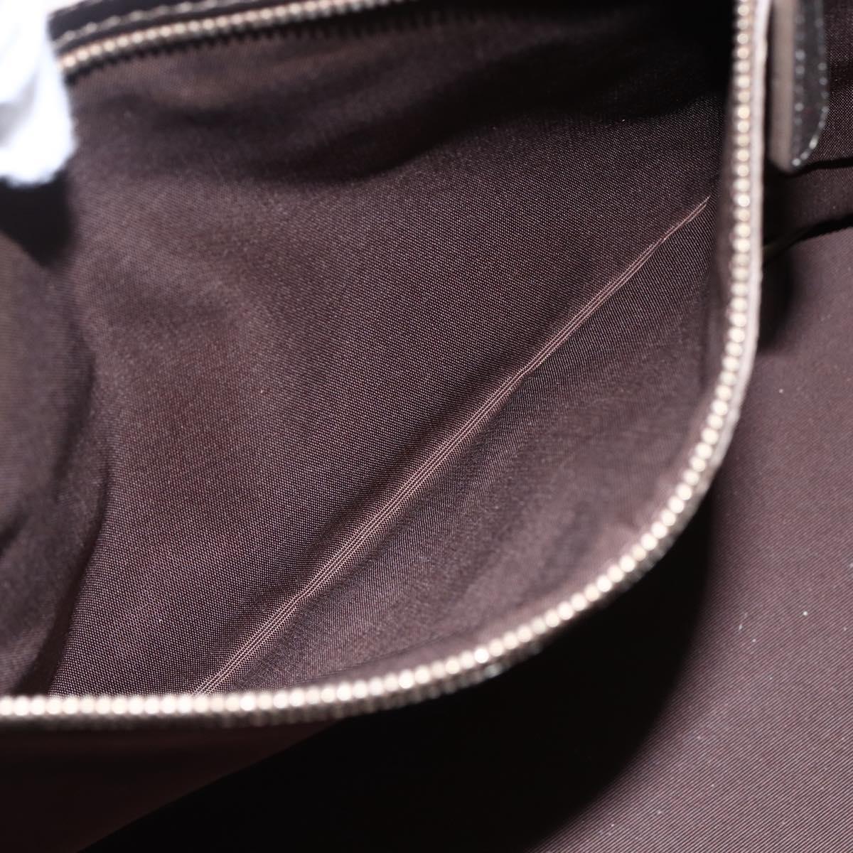 Christian Dior Canage Panarea Tote Bag Coated Canvas Bronze Gold Auth 146155