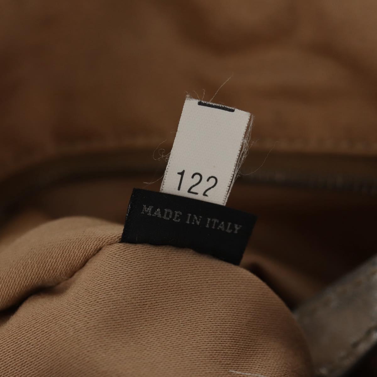 Miu Miu Hand Bag Leather 2way Champagne Gold Silver Auth 146159