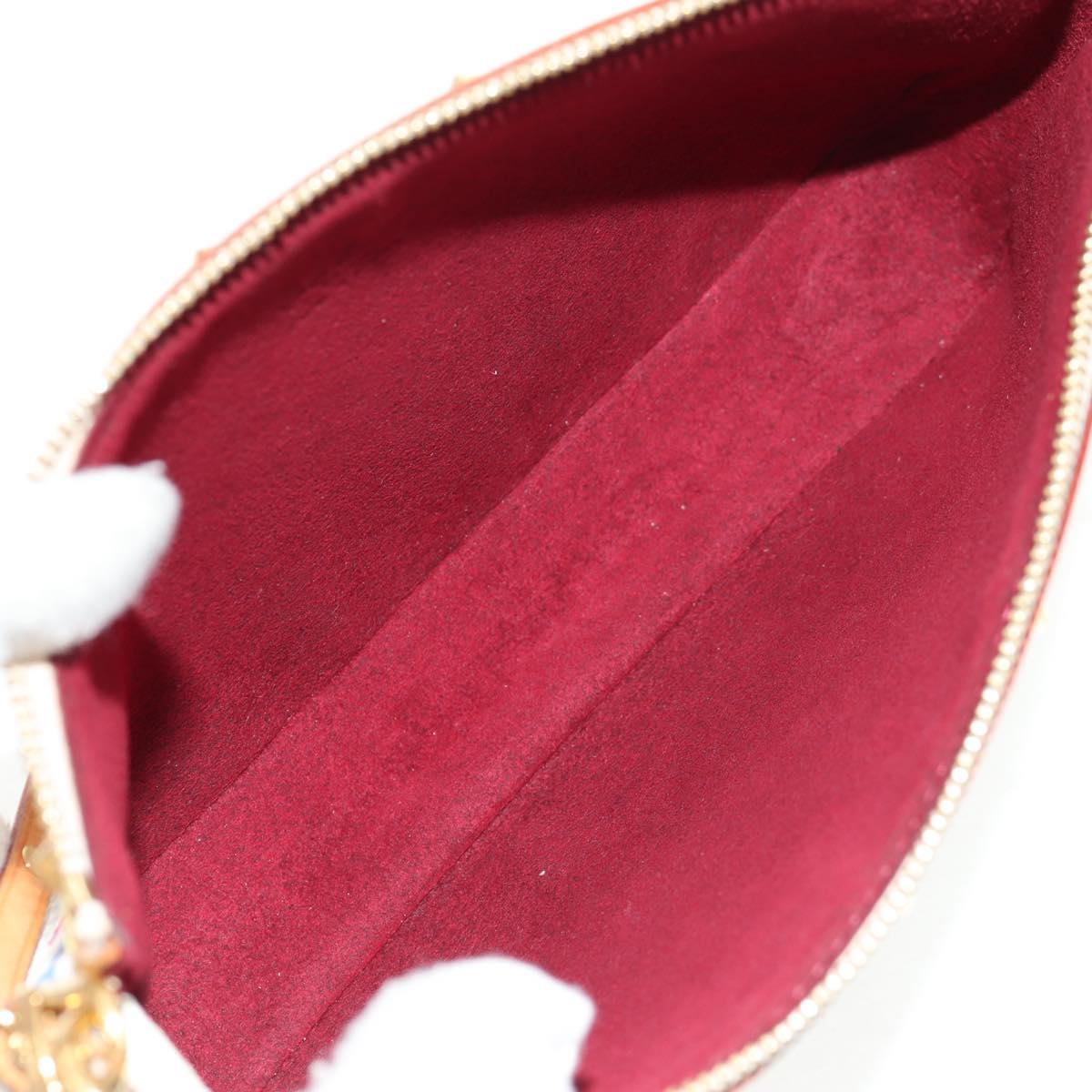 LOUIS VUITTON Multicolor Pochette Accessoires Pouch White M92649 LV Auth 146161A