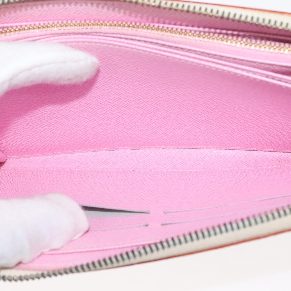 LOUIS VUITTON Monogram Multicolor Zippy Wallet Wallet White M60241 Auth 146163