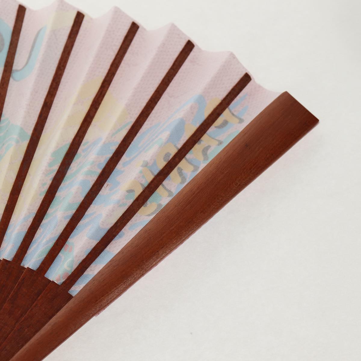 LOUIS VUITTON Fan Japanese Fan Pleated Pink GI1423 LV Auth 146167M