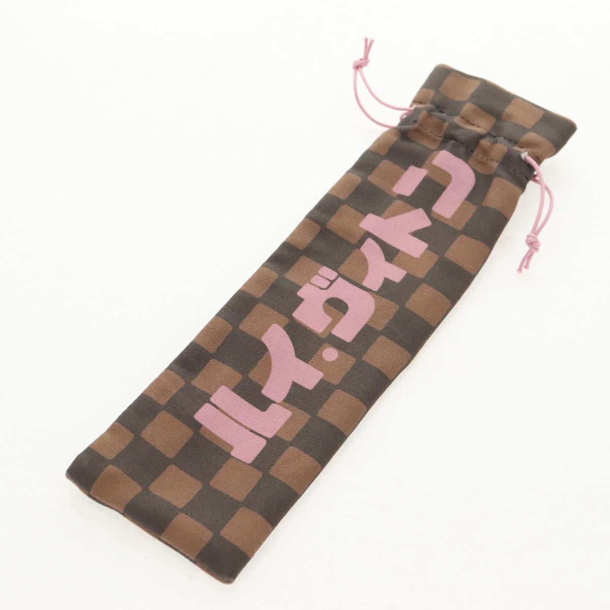 LOUIS VUITTON Fan Japanese Fan Pleated Pink GI1423 LV Auth 146167M