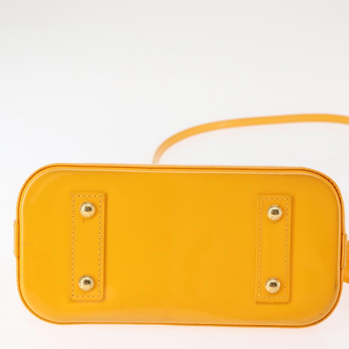 LOUIS VUITTON Monogram Vernis Alma BB Bag 2way Jone Passion M91697 Auth 146200