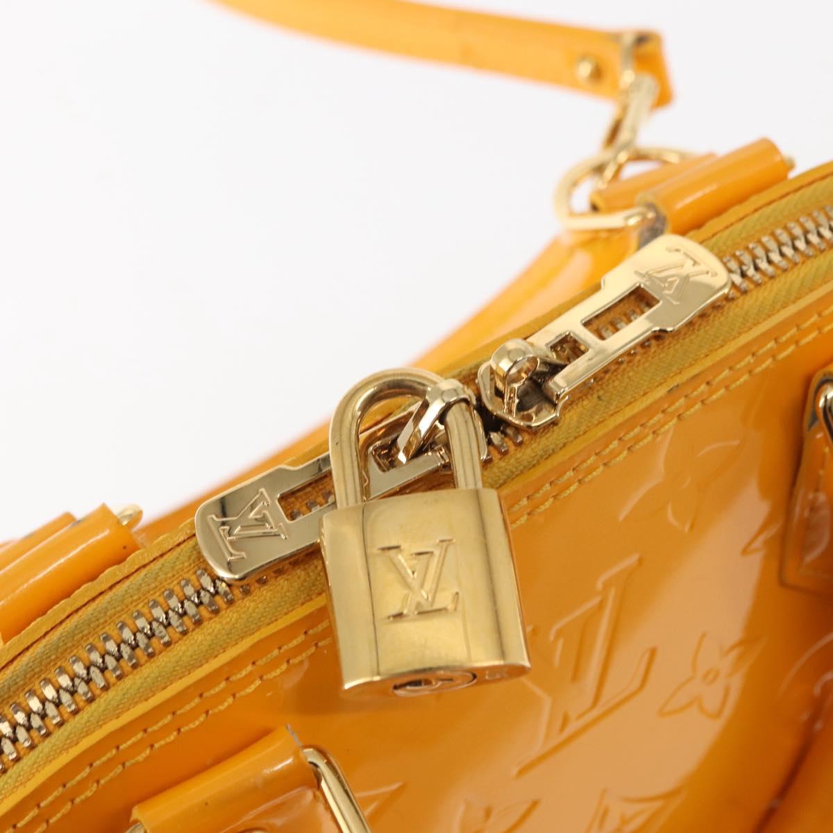 LOUIS VUITTON Monogram Vernis Alma BB Bag 2way Jone Passion M91697 Auth 146200