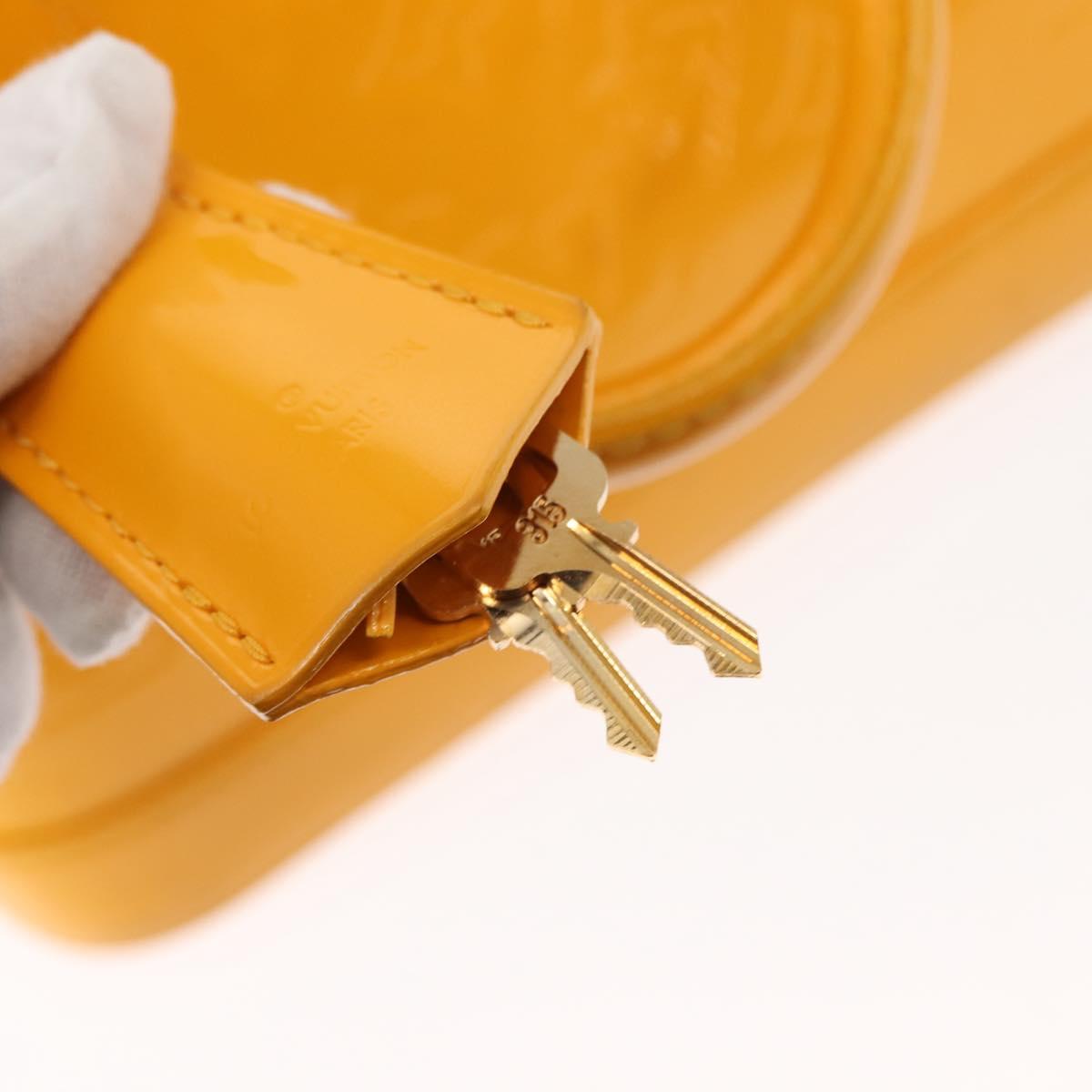 LOUIS VUITTON Monogram Vernis Alma BB Bag 2way Jone Passion M91697 Auth 146200