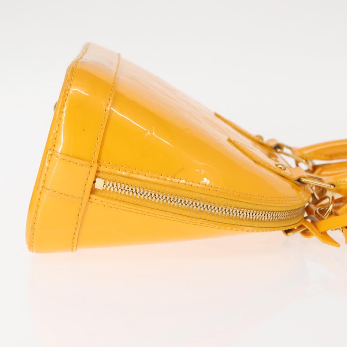 LOUIS VUITTON Monogram Vernis Alma BB Bag 2way Jone Passion M91697 Auth 146200