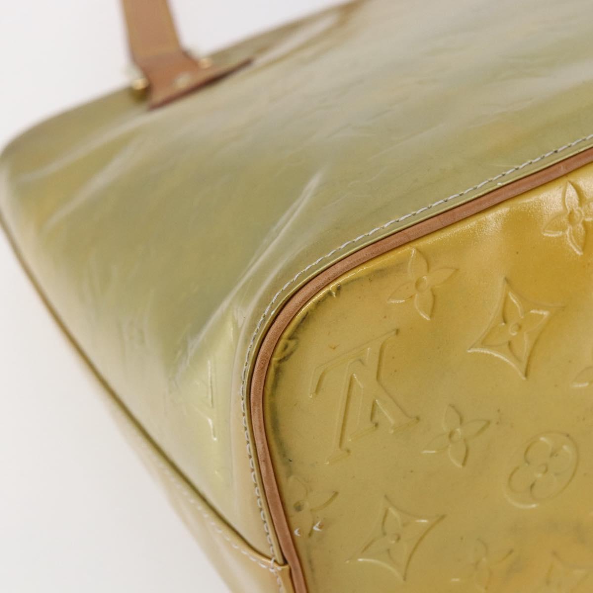 LOUIS VUITTON Monogram Vernis Houston Hand Bag Gris M91053 LV Auth 146208