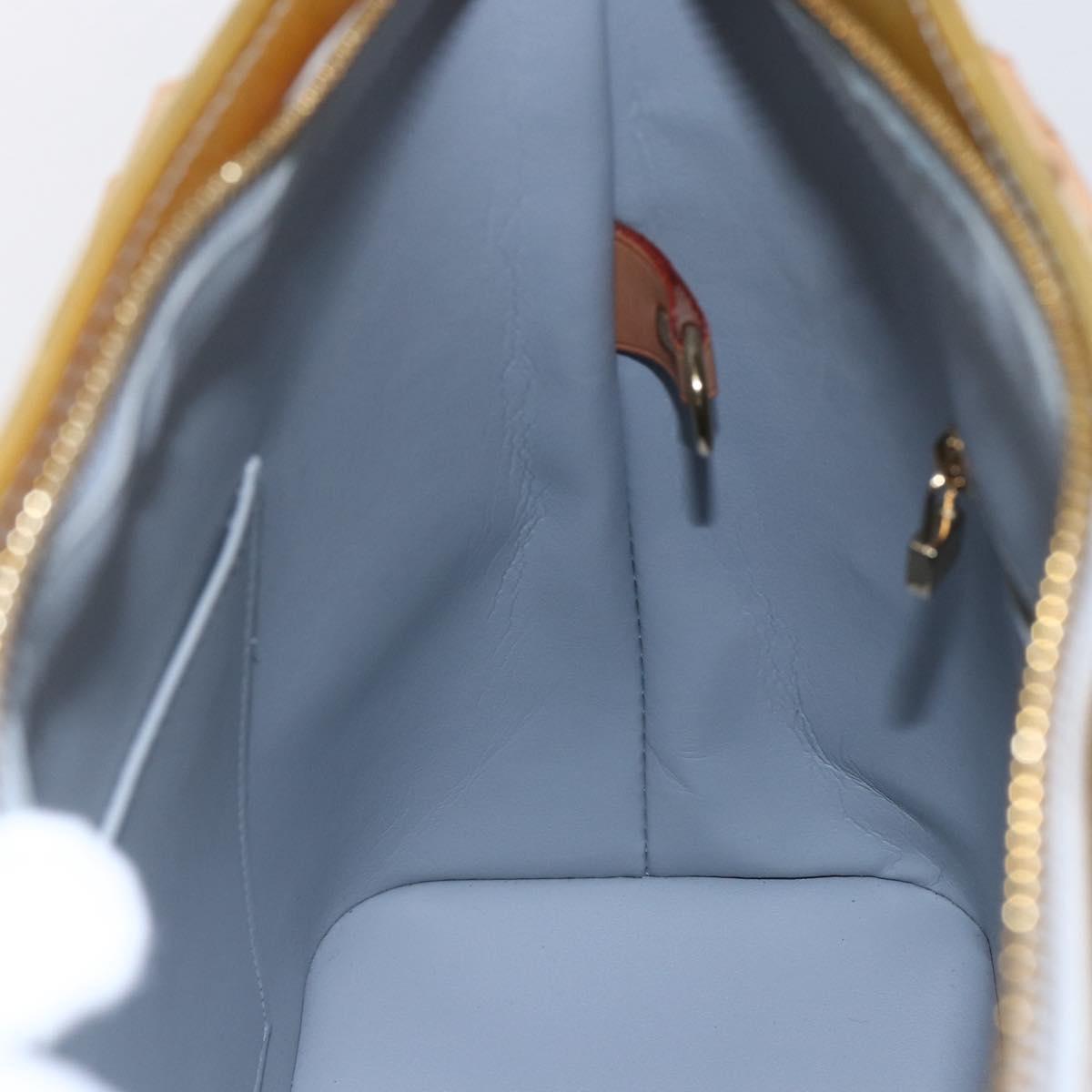 LOUIS VUITTON Monogram Vernis Houston Hand Bag Gris M91053 LV Auth 146208