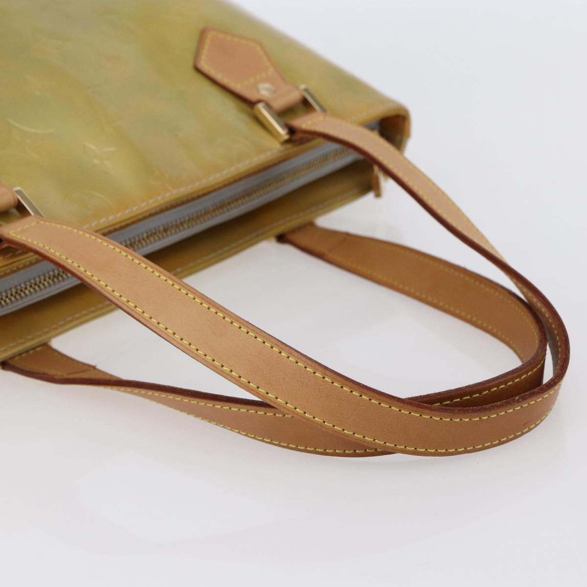 LOUIS VUITTON Monogram Vernis Houston Hand Bag Gris M91053 LV Auth 146208