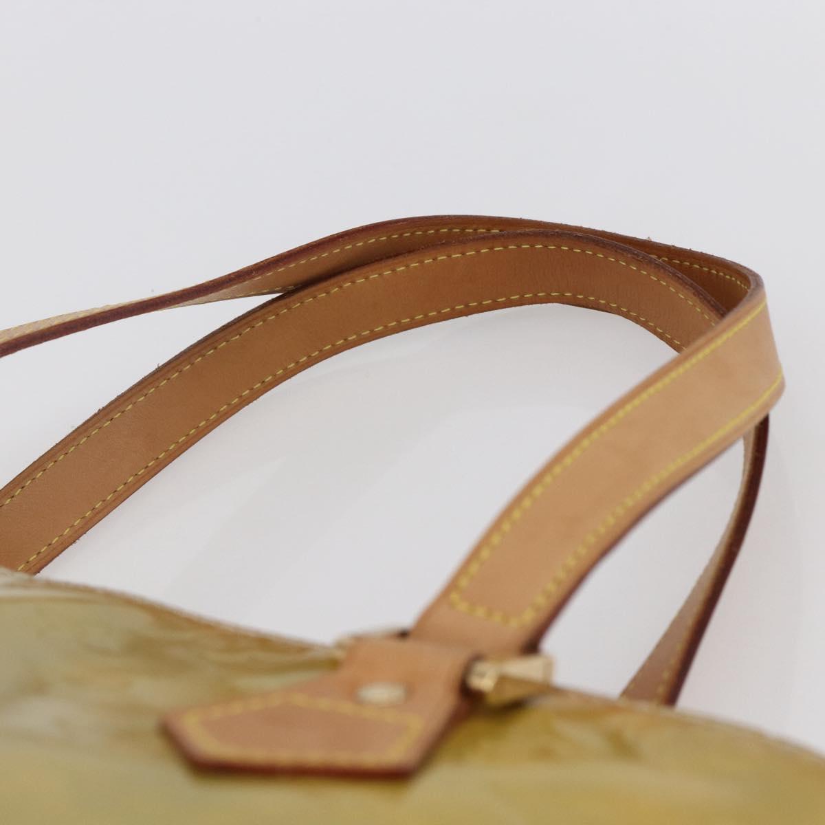 LOUIS VUITTON Monogram Vernis Houston Hand Bag Gris M91053 LV Auth 146208