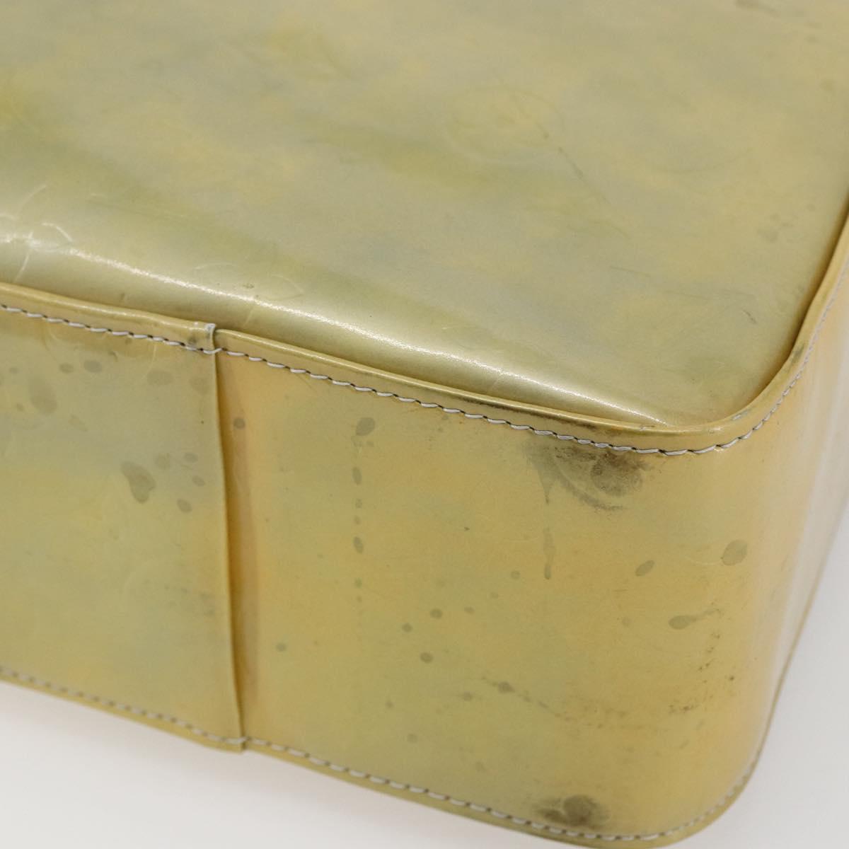 LOUIS VUITTON Monogram Vernis Columbus Tote Bag Gris M91028 LV Auth 146210