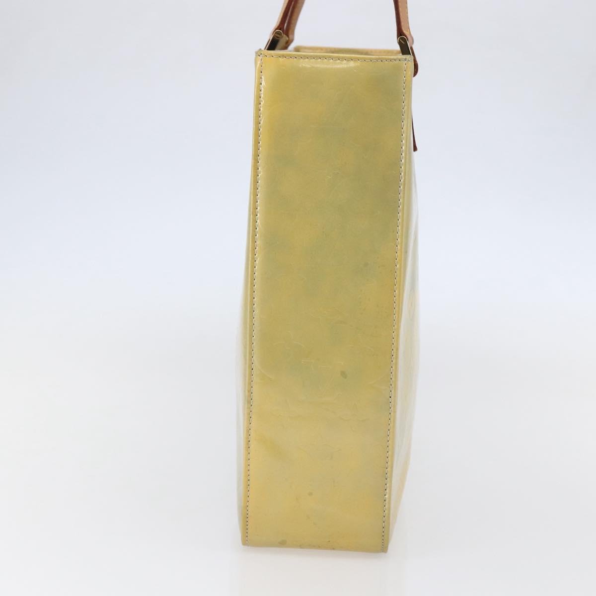 LOUIS VUITTON Monogram Vernis Columbus Tote Bag Gris M91028 LV Auth 146210