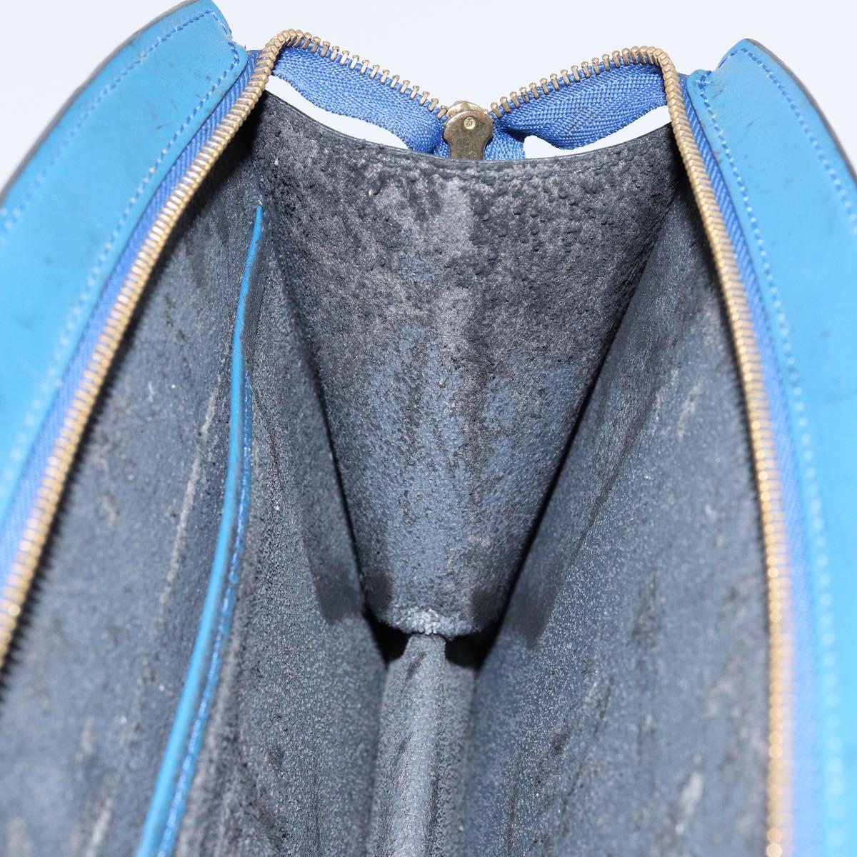 LOUIS VUITTON Epi Trousse Crete Pouch Blue M48405 LV Auth 146213