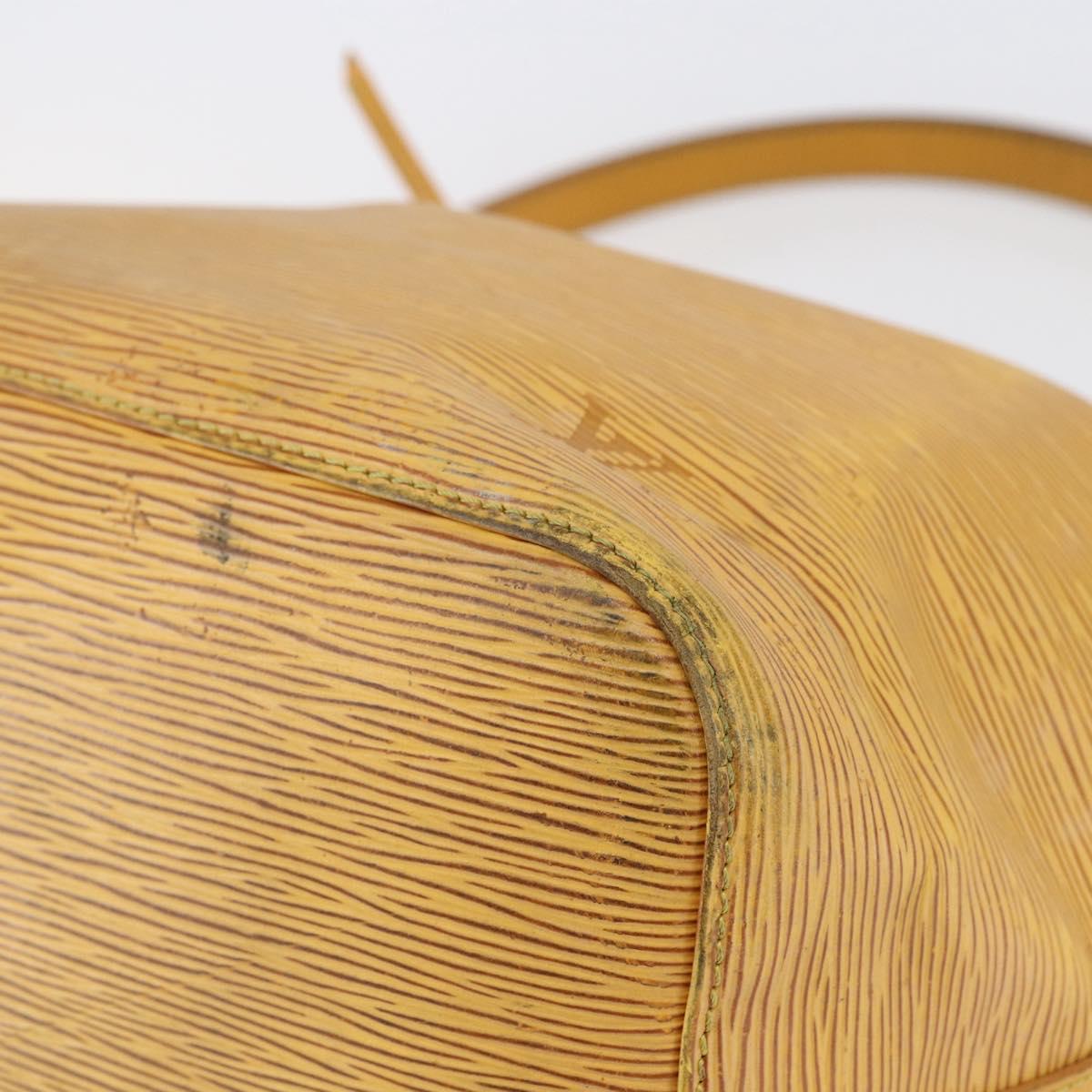 LOUIS VUITTON Epi Petit Noe Shoulder Bag Yellow M44109 LV Auth 146214